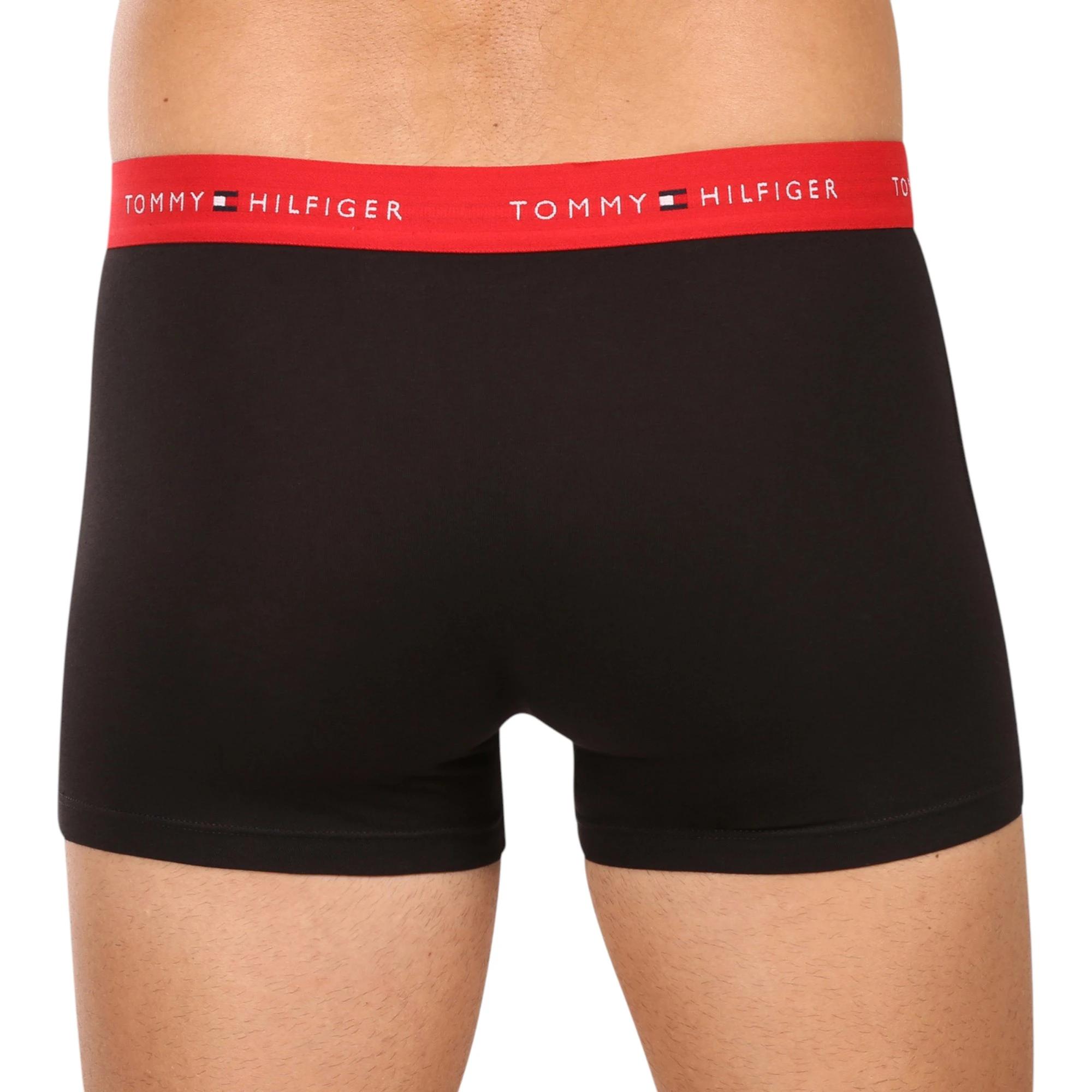 5 Tommy Hilfiger 3 Pack Mens Essential Cotton Trunks Boxer Underwear BLACK MULTI, 5 of 8