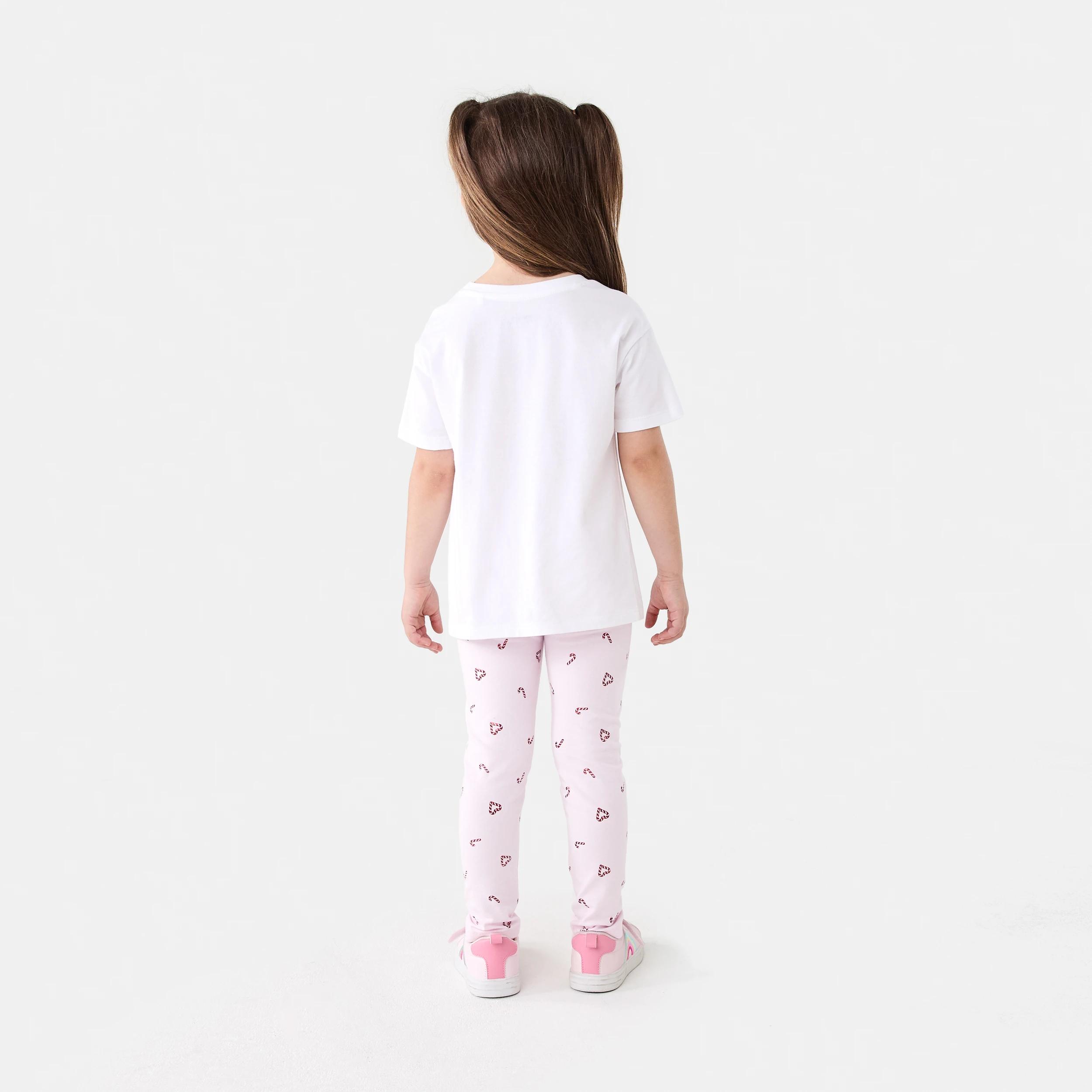 6 Christmas Leggings Pnk Candy, 6 of 6