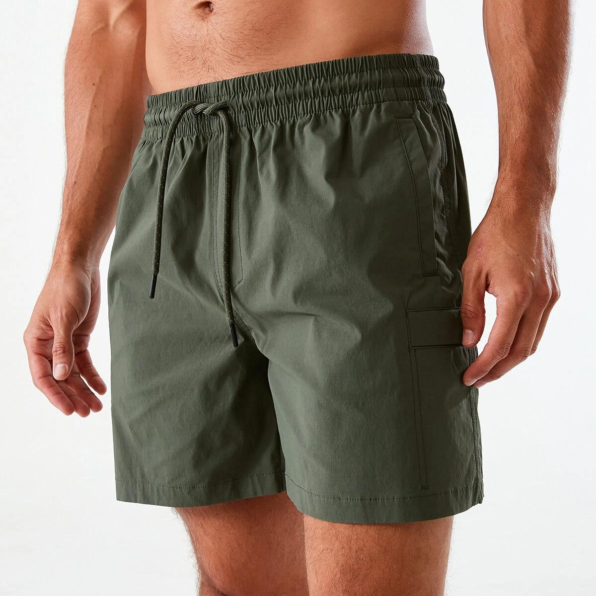 1 Active Mens Everyday Cargo Shorts DEEPEST GREEN, 1 of 6