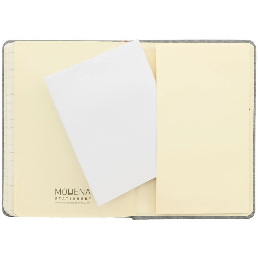 5 Modena A6 Linen Ruled Notebook Grey, 5 of 5
