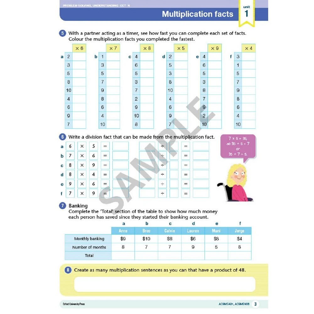 3 Maths Plus Australian Curriculum Value Pack Year 5, 3 of 5