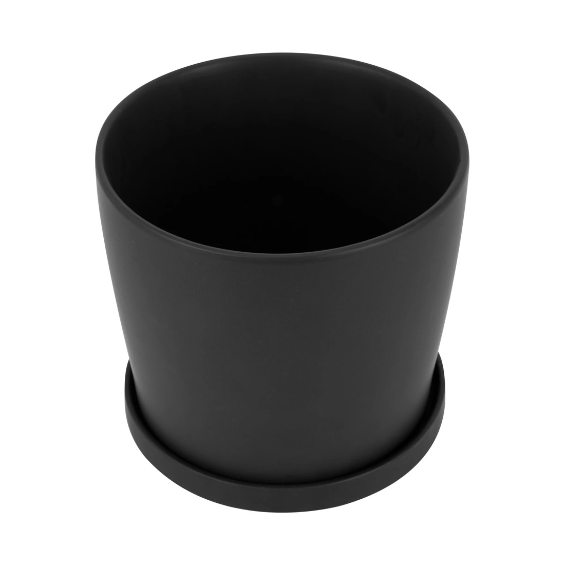 2 Pot with Saucer - Black, 2 of 4