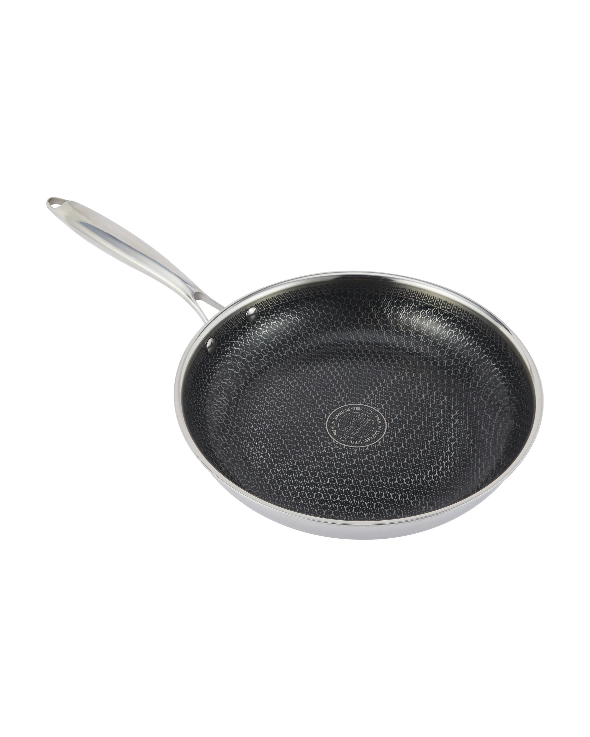 1 28cm Stainless Steel Tri-Ply Honeycomb Frypan, 1 of 7