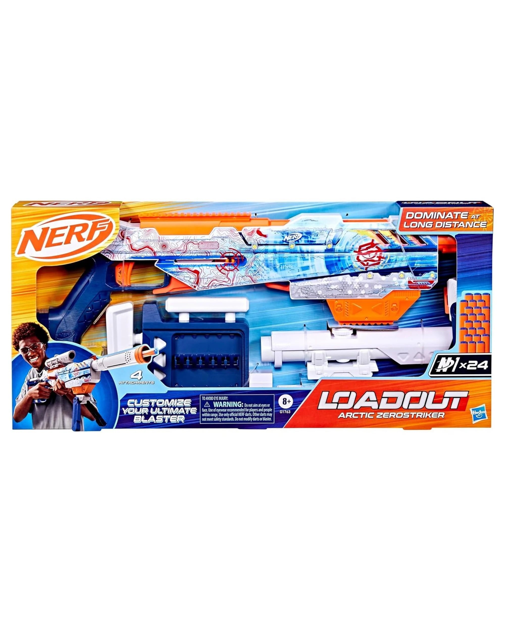 6 NERF Loadout Arctic Zerostriker Dart Blaster, 6 of 7