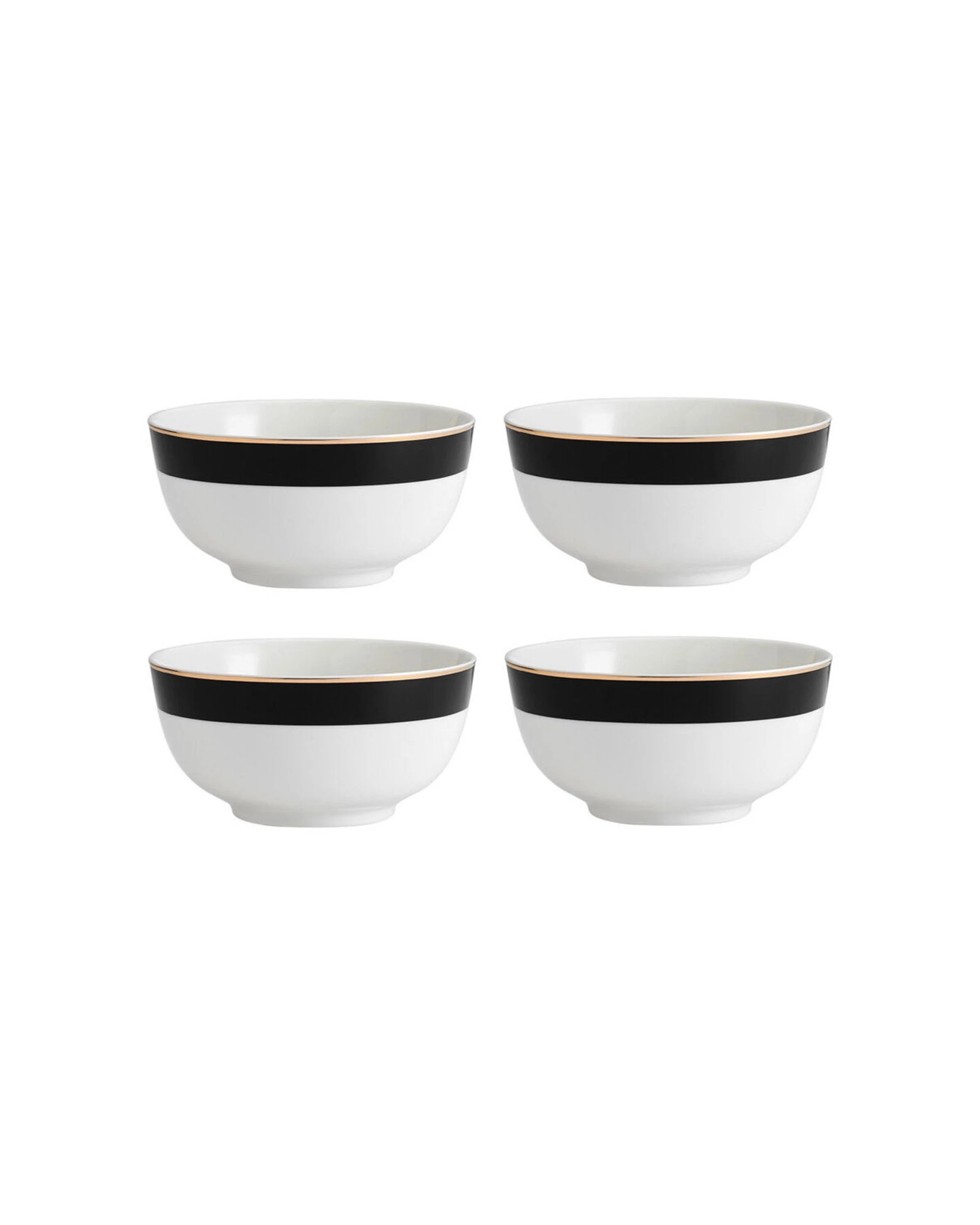 1 Mikasa 4pc Luxe Deco Kitchen China Cereal Bowl Set 14cm - Multi, 1 of 6