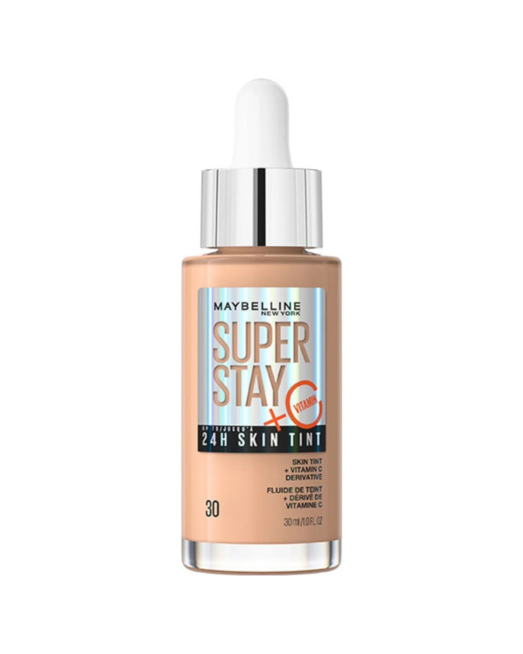 1 Maybelline Superstay 24HR Skin Tint With Vitamin C Shade 30 - Beige