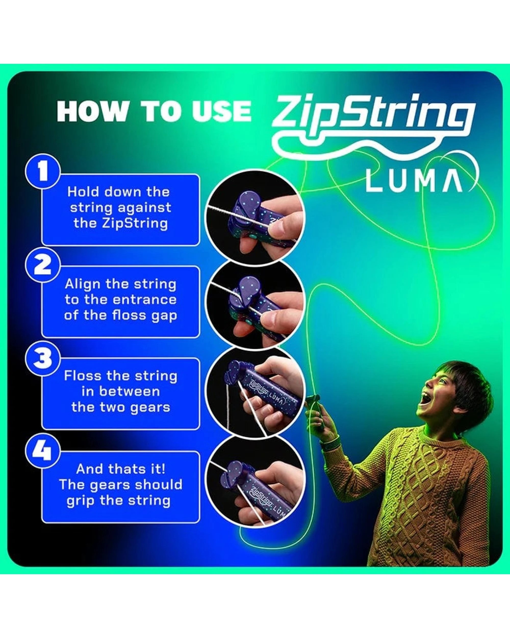8 ZipString Luma Glow in the Dark, 8 of 8
