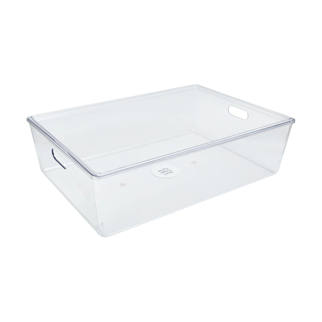 1 26L Smooth and Shiny Plastic Tub - Clear, 1 of 4