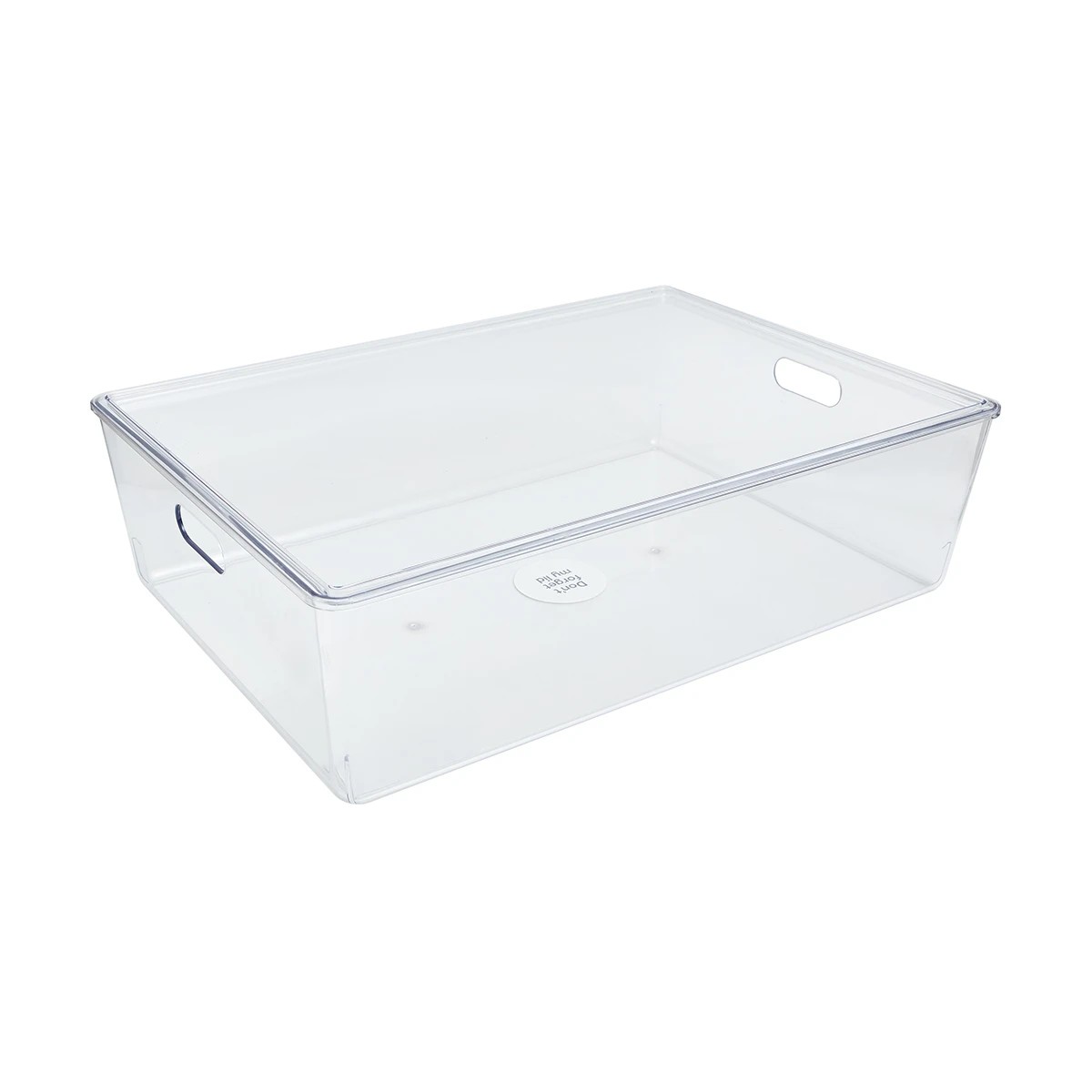 1 26L Smooth and Shiny Plastic Tub - Clear, 1 of 4