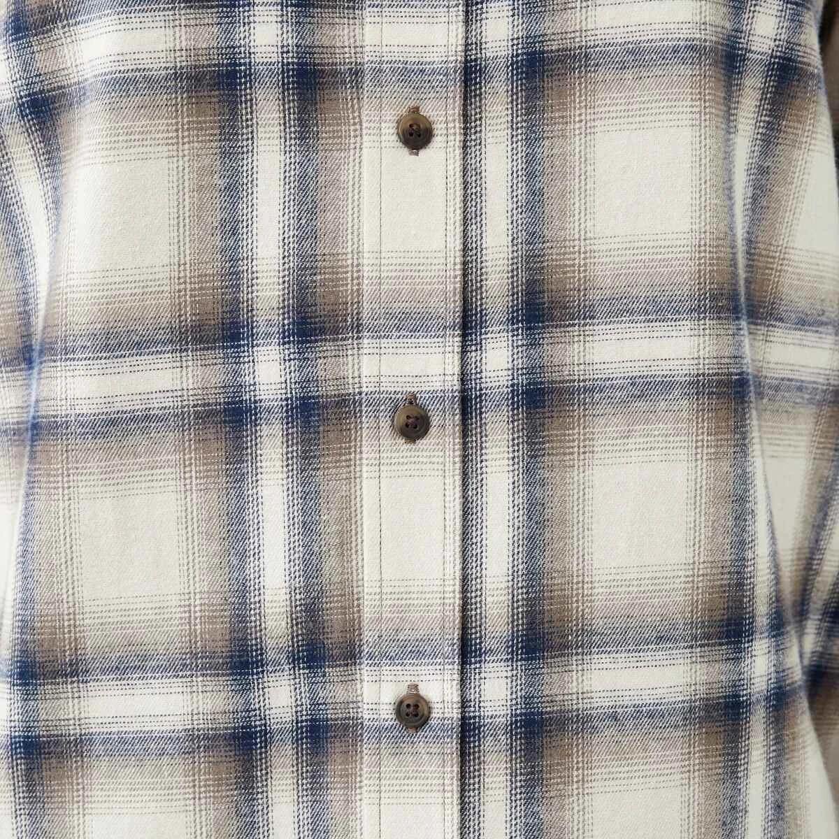 6 Long Sleeve Brushed Check Shirt Bge Check, 6 of 6