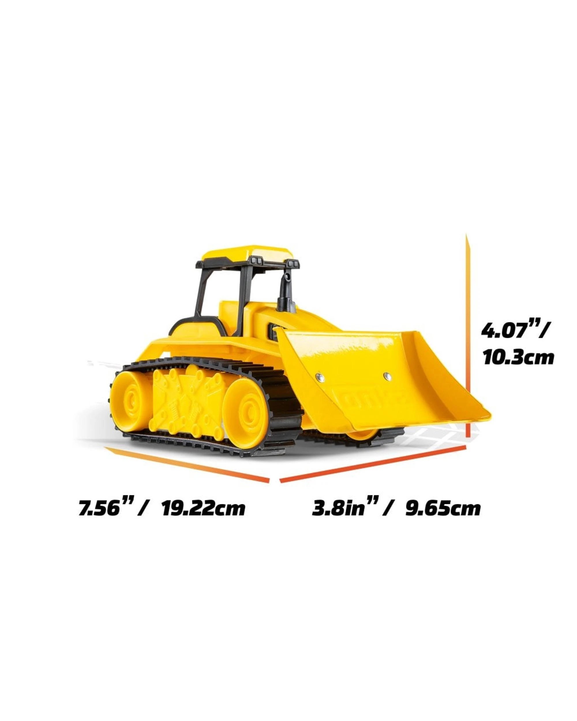 6 Tonka Steel Classics Bulldozer 1:32 Scale Vehicle, 6 of 9