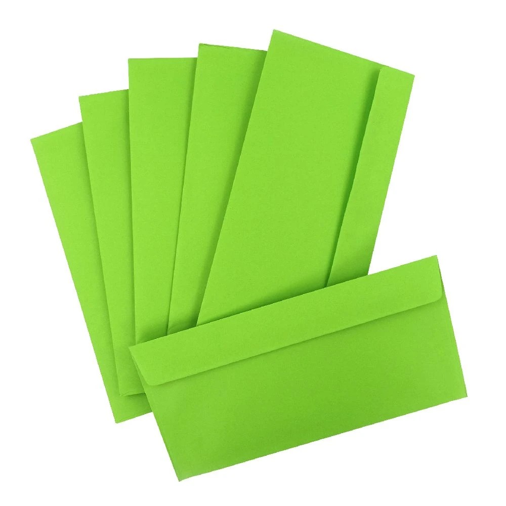 4 Quill DL Envelopes Lime 25 Pack, 4 of 6