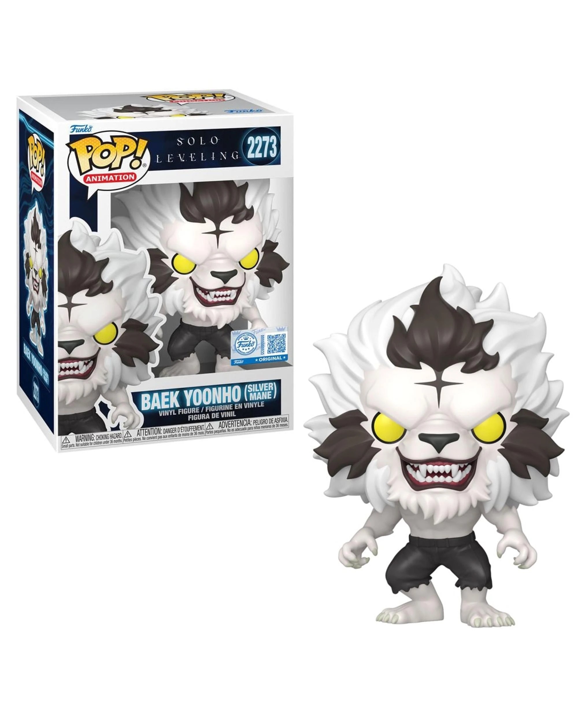 1 Solo Leveling Baek Yoonho - Silver Mane -  Funko POP! Vinyl, 1 of 5