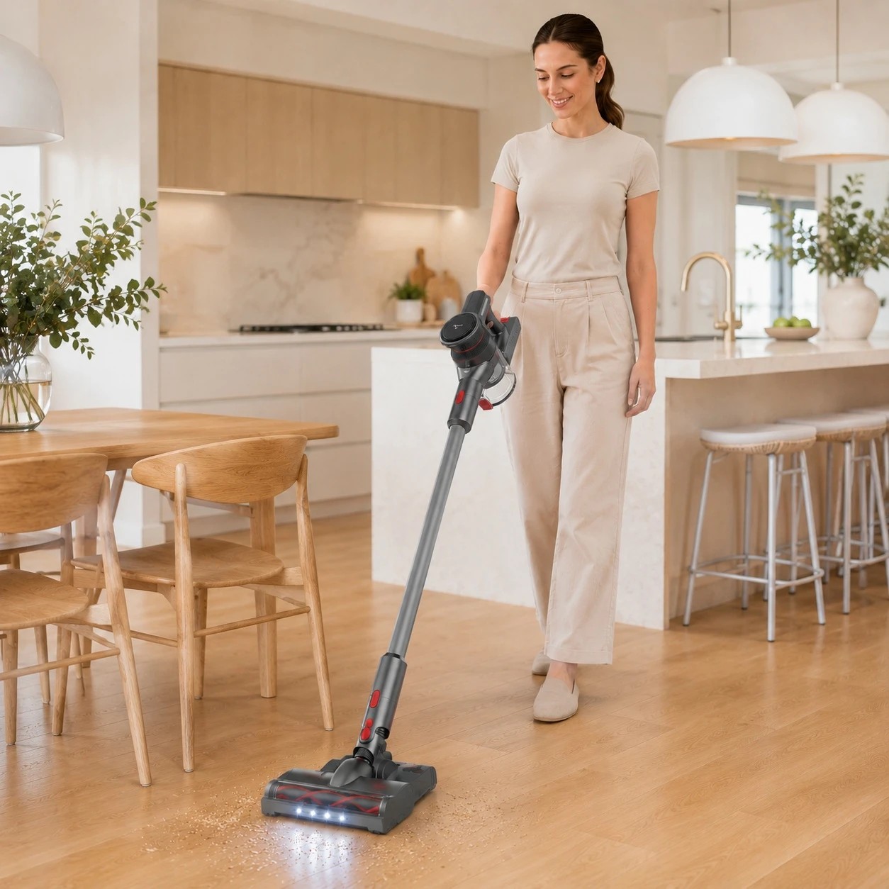 3 MyGenie X-Lite HYDRA Glide Pro Cordless Vacuum & Mop, LED, HEPA Filter - Grey, 3 of 10