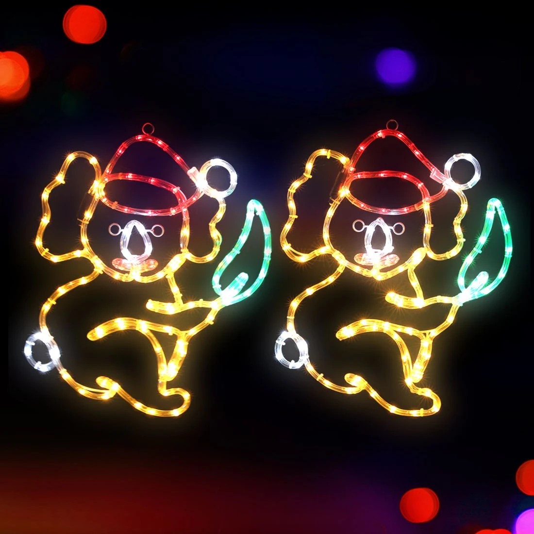 3 Jingle Jollys Christmas Lights 48cm Motif 216 LED Rope Light Outdoor Decoration
 - multi, 3 of 6