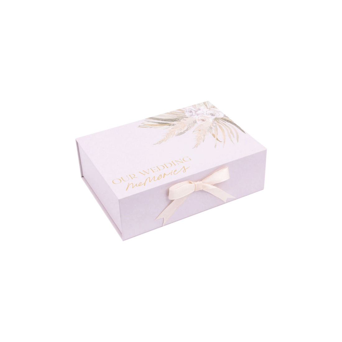 5 Splosh Floral Our Wedding Memories Couple Keepsake Box W/ Magnet Lid 25x18cm
 - Pink, 5 of 8