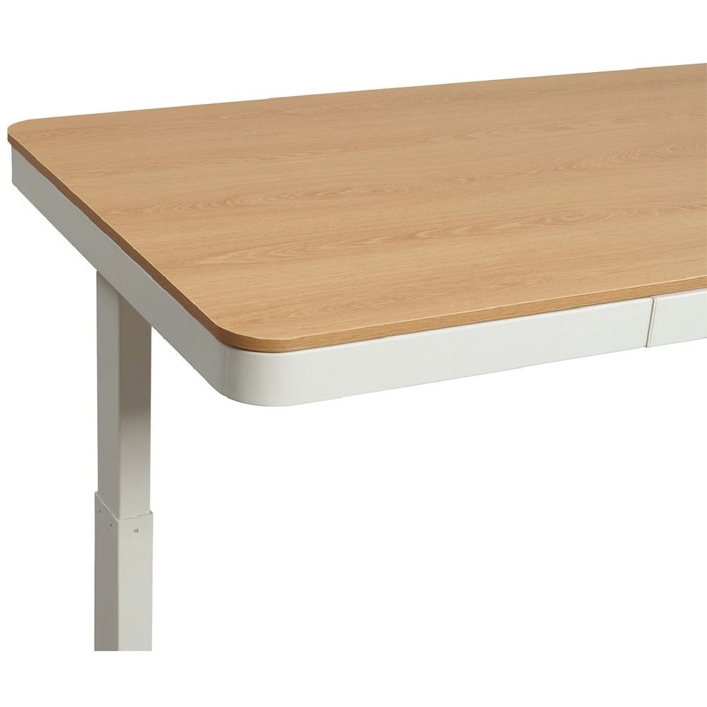 7 Newhaven Electric Sit Stand Desk with Drawer 1500mm White/Oak Desks, Tables and Workstations, 7 of 10