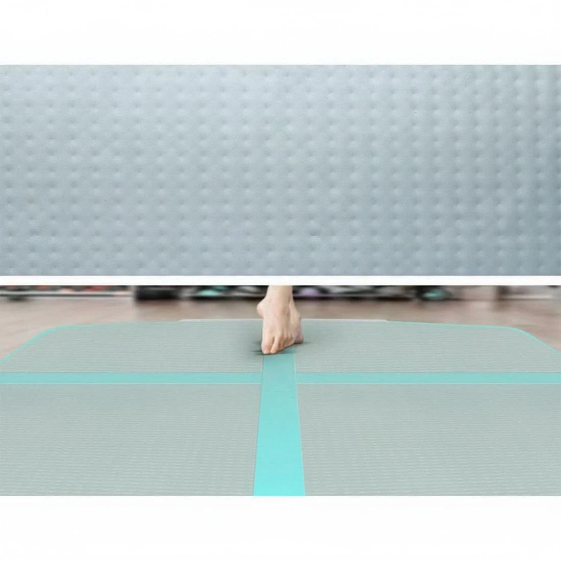 4 Everfit 4X1M Inflatable Air Track Mat Tumbling Gymnastics Jiu Jitsu Karate Muay - Green, 4 of 8