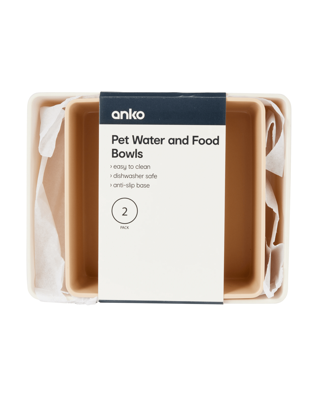 5 2 Pack Pet Water and Food Bowls, 5 of 5