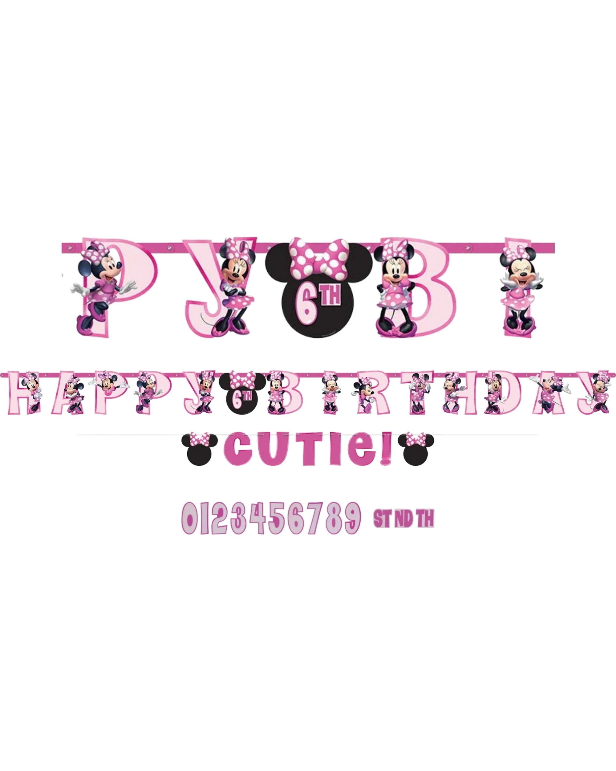 1 Disney Minnie Mouse Forever Add an Age Banner Kit, 1 of 1