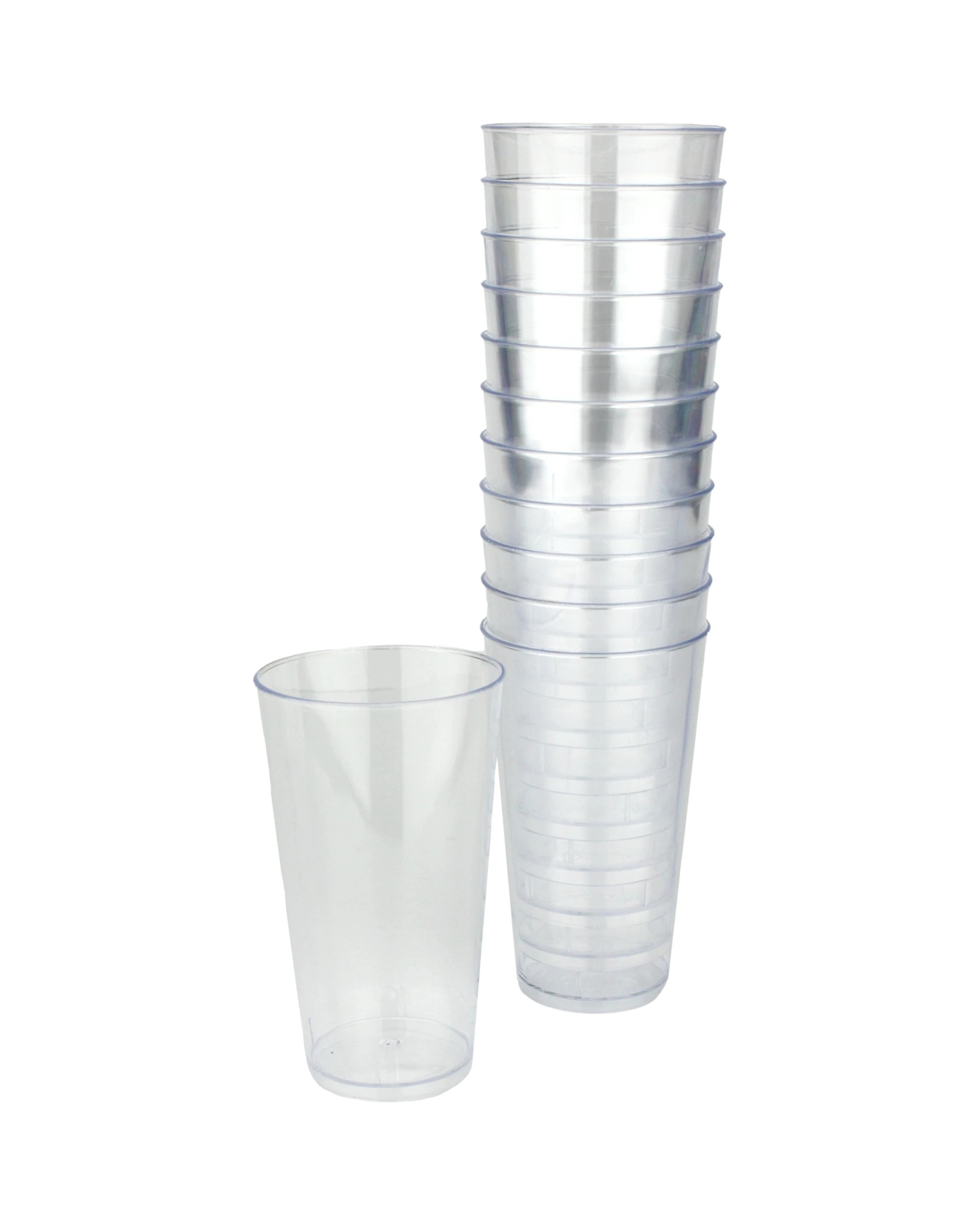 1 Fun Time Clear 8cm Cylinder Cocktail Cups Pack of 12, 1 of 2
