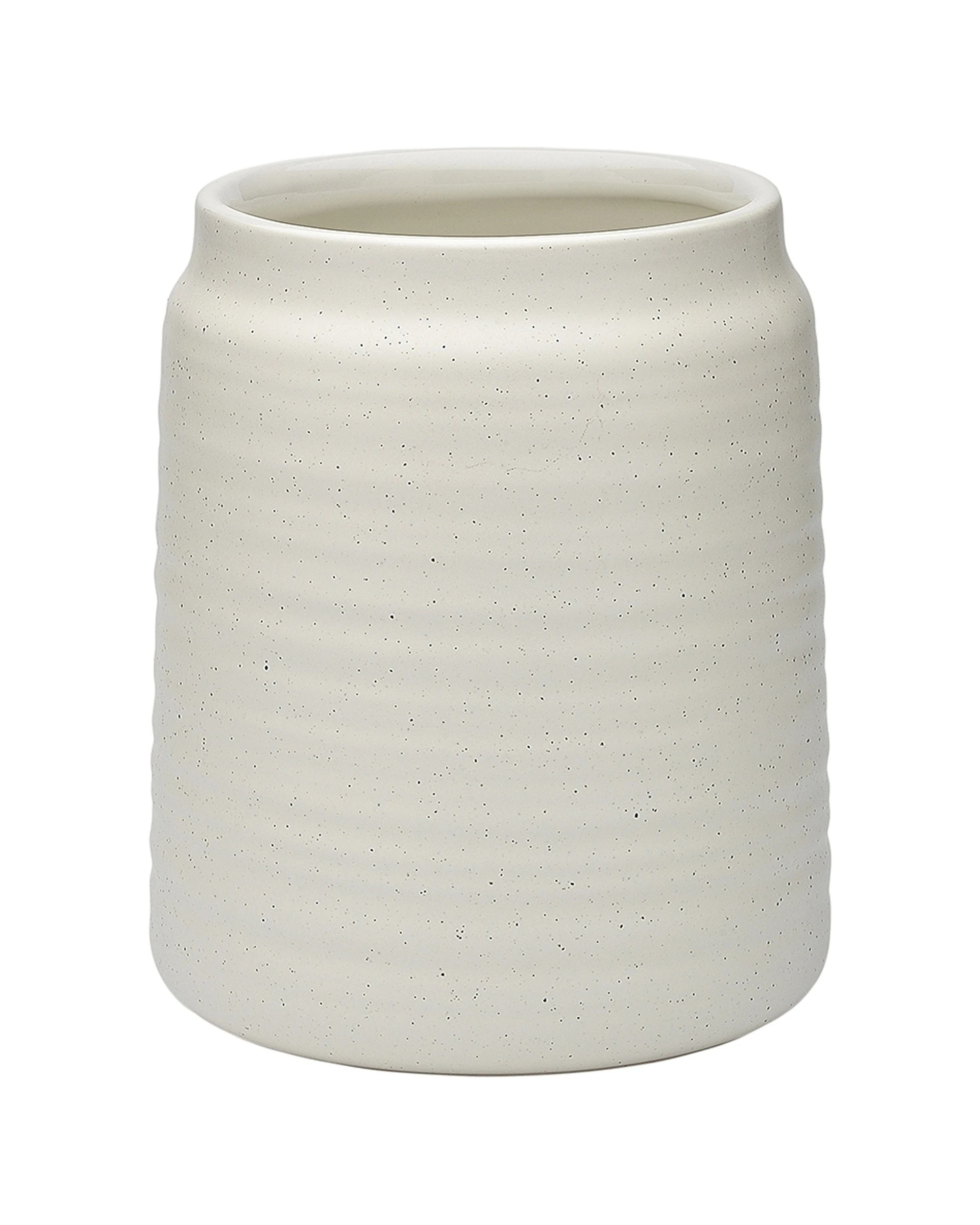 1 Ecology Ottawa Stoneware Rustic Utensil Holder/storage/organiser 16cm - Calico - Natural, 1 of 4
