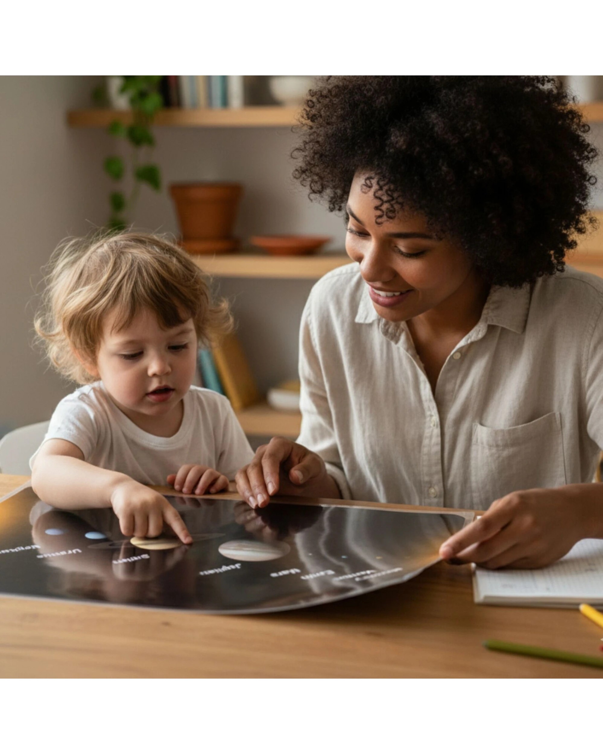 2 BR Office Solar System Planets Educational Poster Print - A4 Matte Laminated, 2 of 2