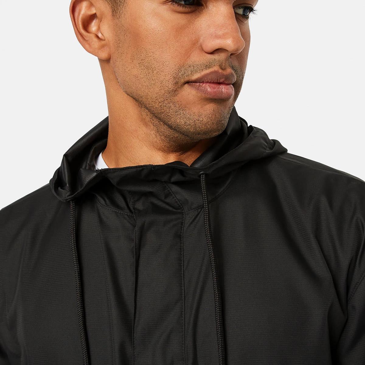 10 Active Unisex Packable Raincoat BLACK, 10 of 10