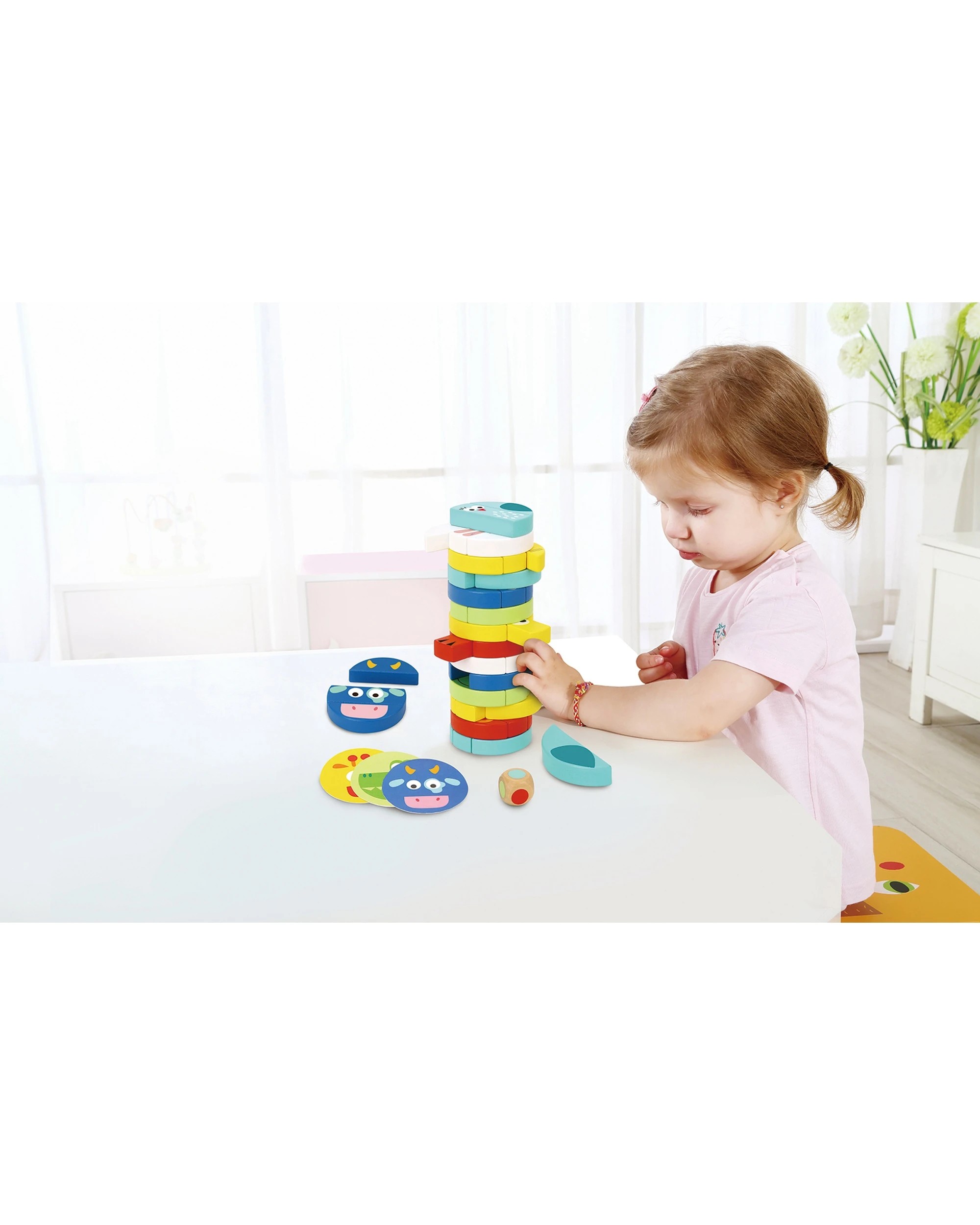 4 Tooky Toy Toddler Children's Stacking Fun Educational Activity Game Animal - Multi, 4 of 4