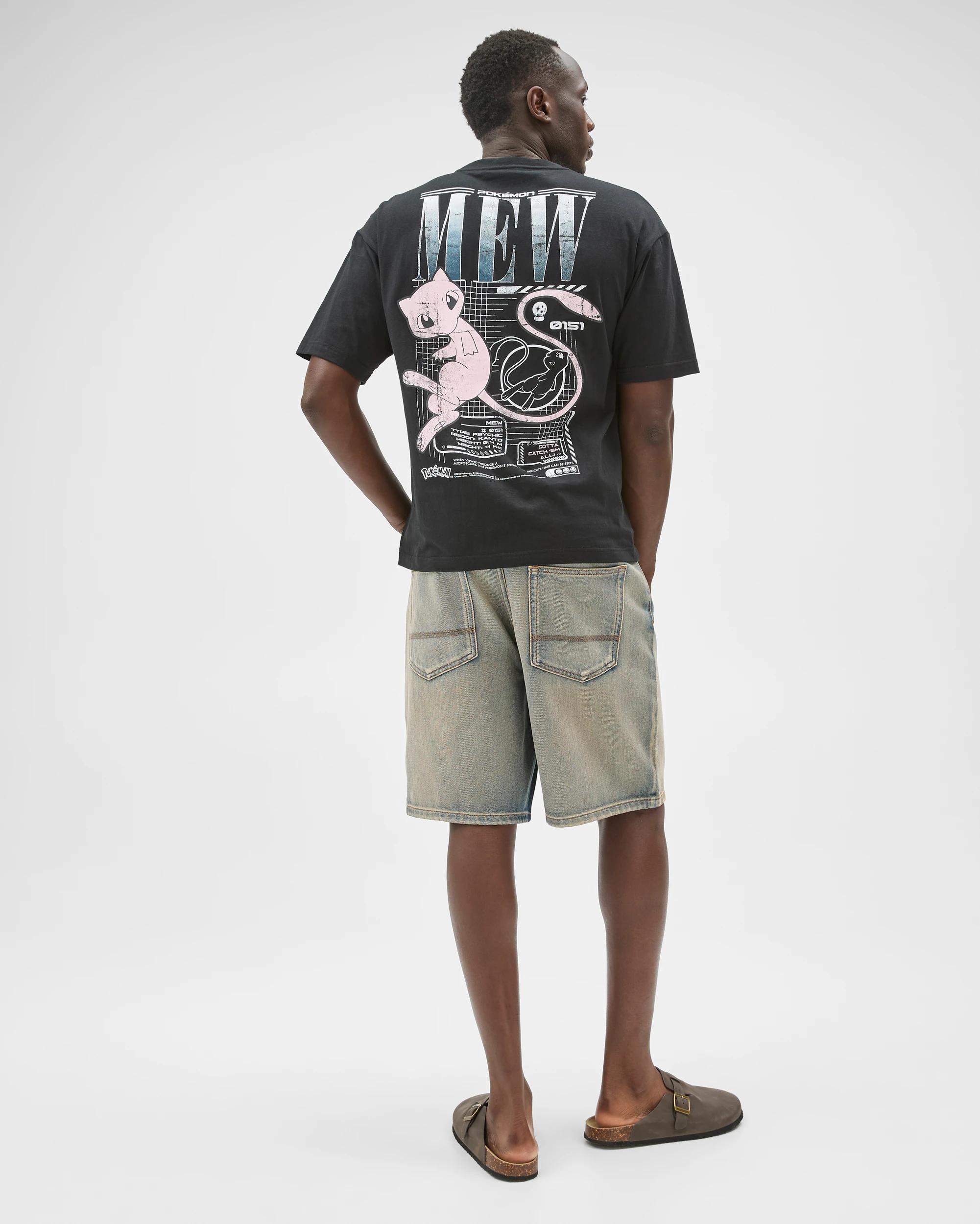 6 Pokemon Australian Cotton Graphic T-Shirt POKEMON WASHED BLACK, 6 of 7