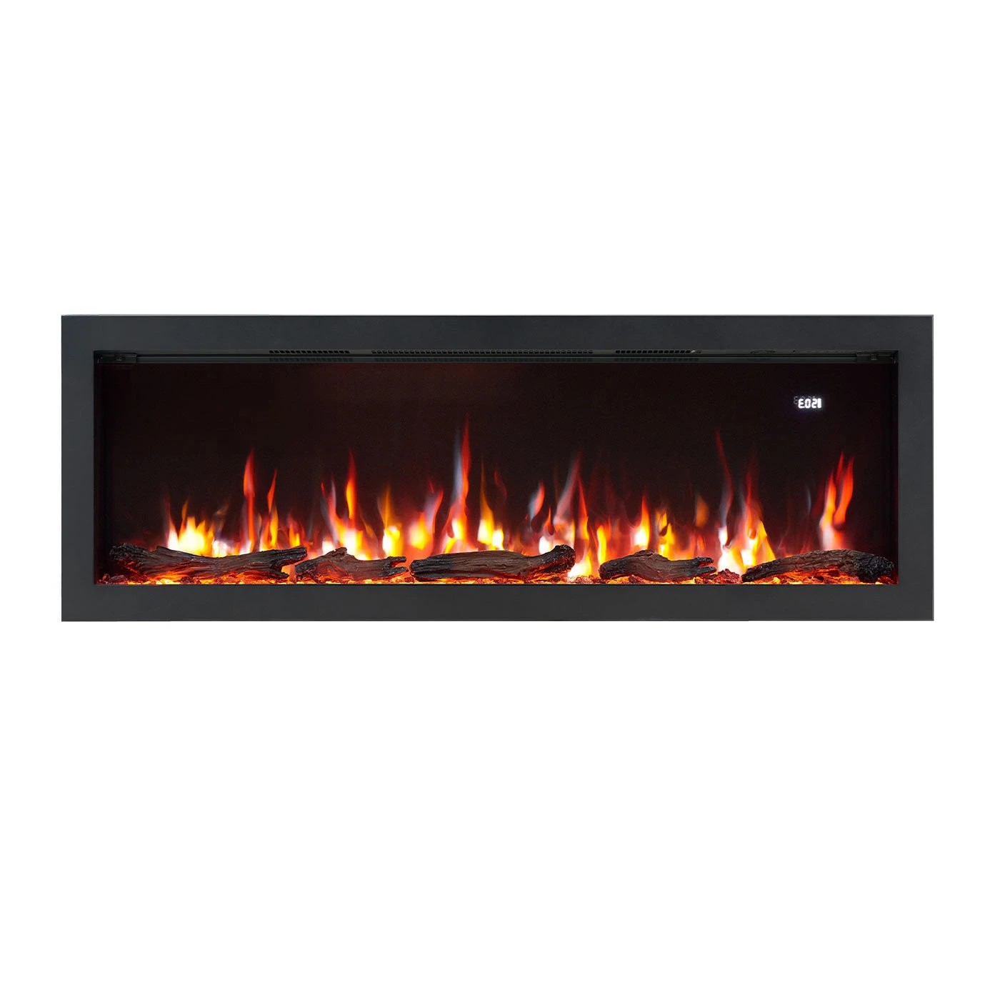 1 Moda Living Aria 50 inch Electric Fireplace - Black, 1 of 7