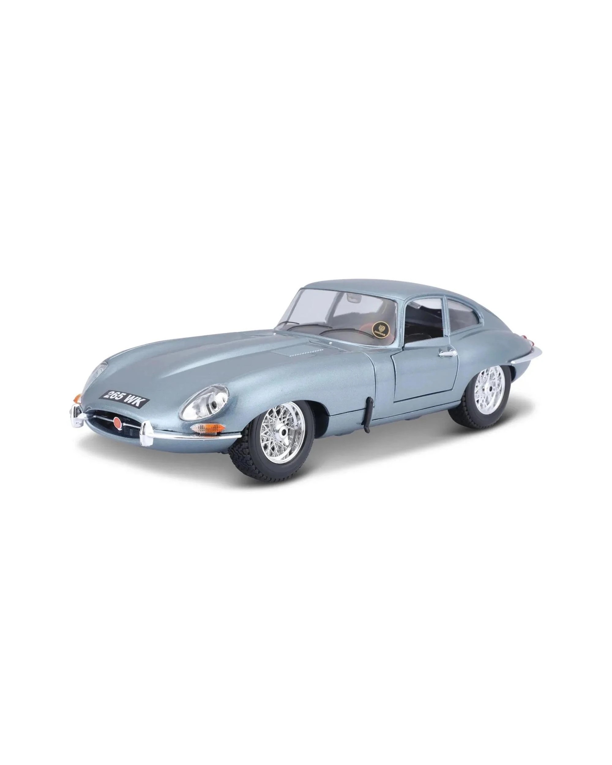 4 Bburago 1963 Jaguar E-Type Coupe Metallic Blue 1:18 Scale Diecast Vehicle, 4 of 10