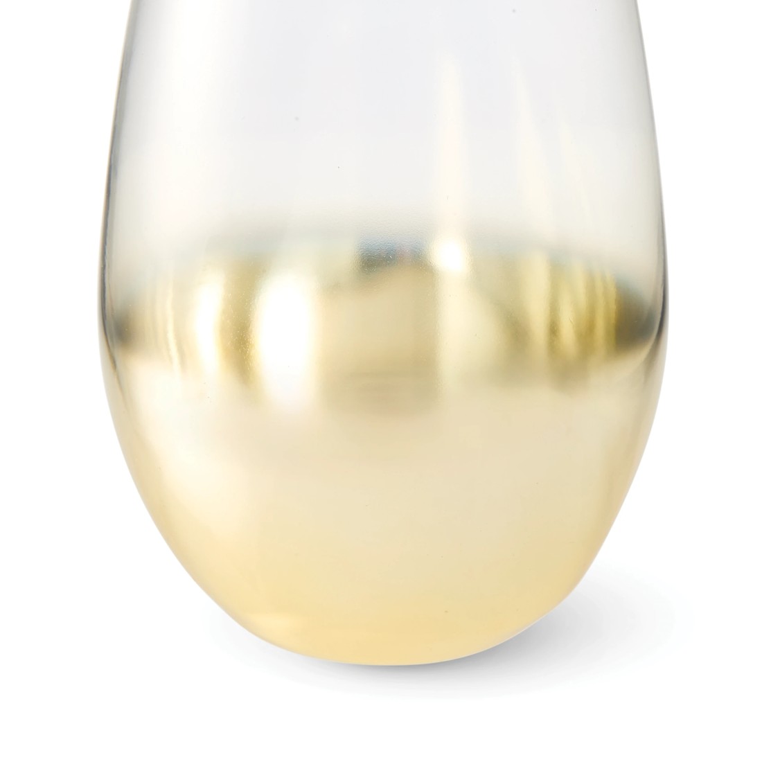 5 6 Gold Look Stemless Glasses, 5 of 6