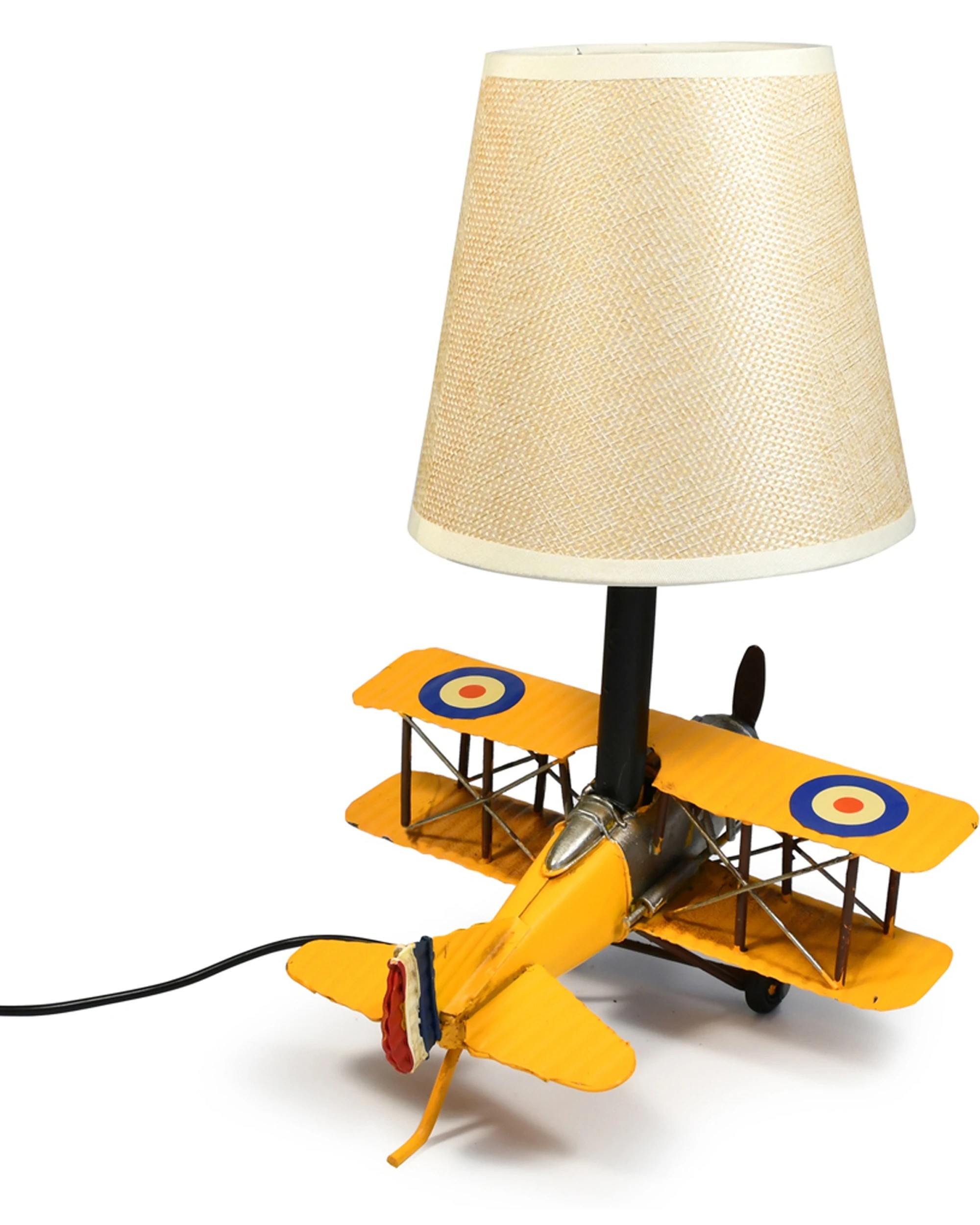3 Auto Petit USB LED Lamp Jenny Plane Home Decor 20x27cm - Yellow, 3 of 4