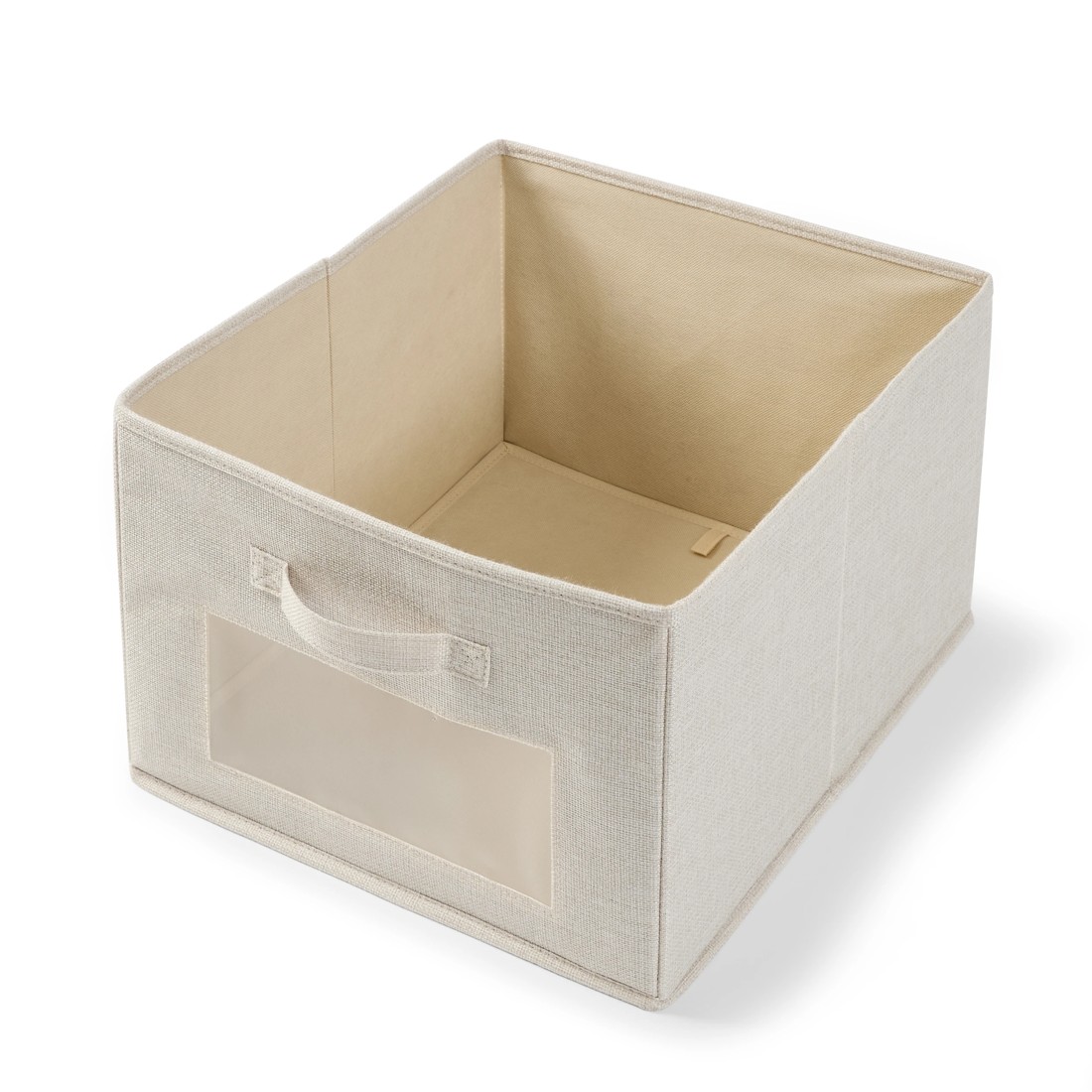 4 Linen Look Box with Window, 4 of 8