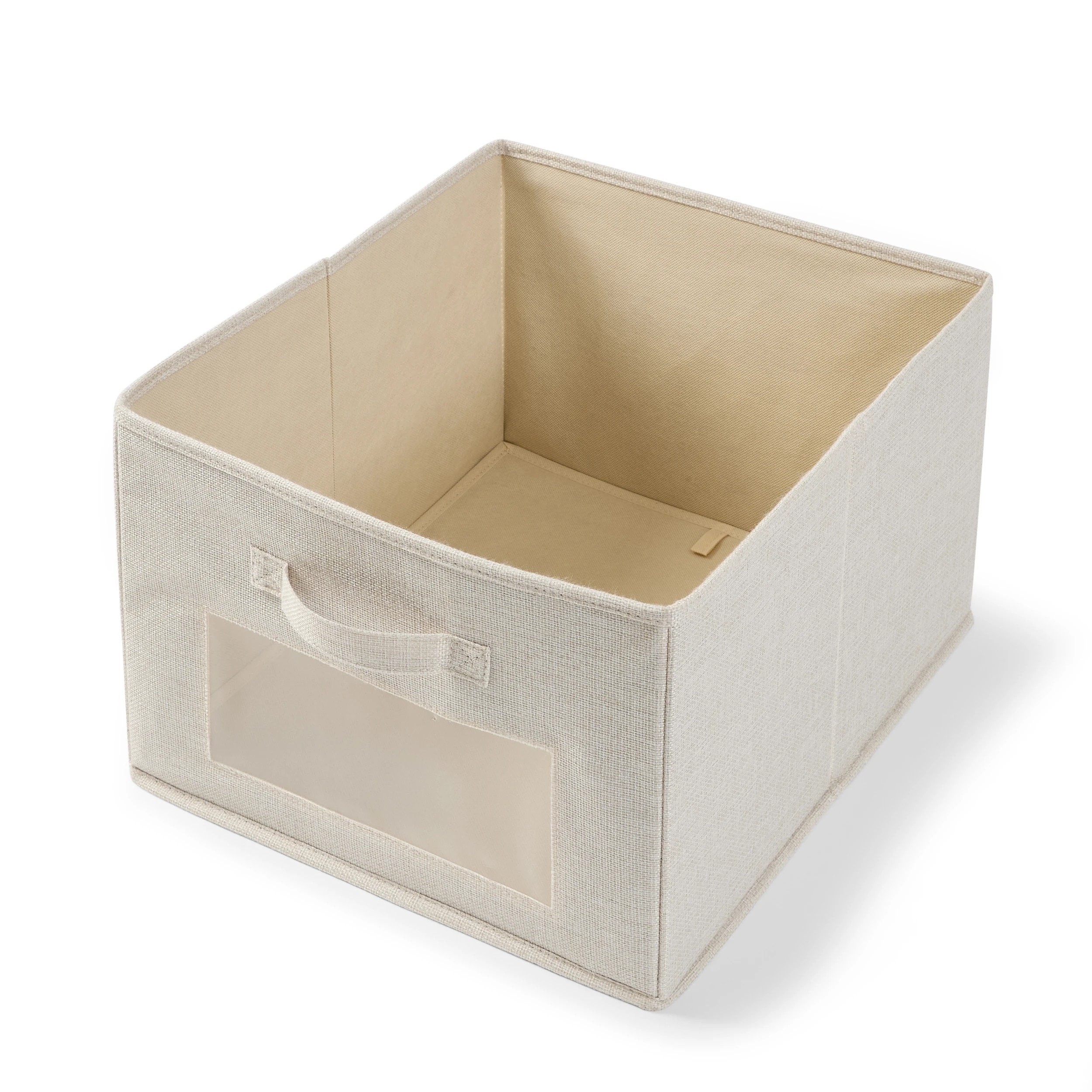 4 Linen Look Box with Window, 4 of 8