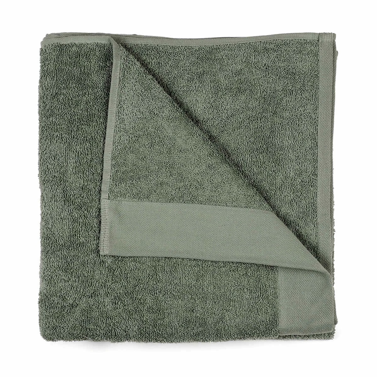1 Malmo Cotton Bath Towel - Moss, 1 of 5