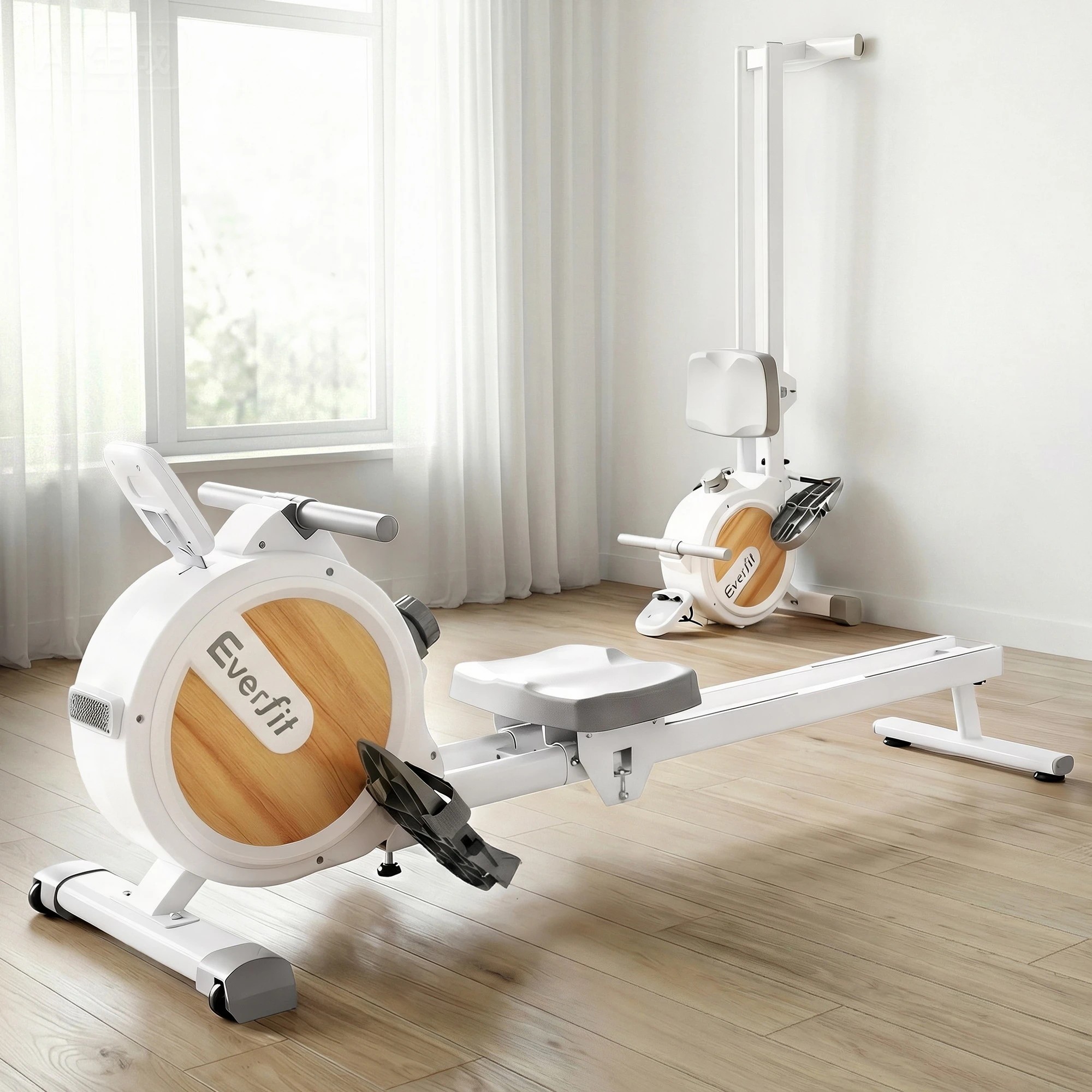 6 Everfit Rowing Machine for Home Magnetic Rowing Machine App Compatible Quiet Exercise - Multi, 6 of 6