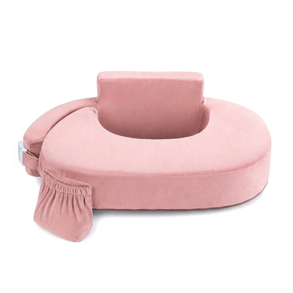 1 PlayPals Nursing Pillow Breastfeeding Posture Support Adjustable Waist - Pink, 1 of 3