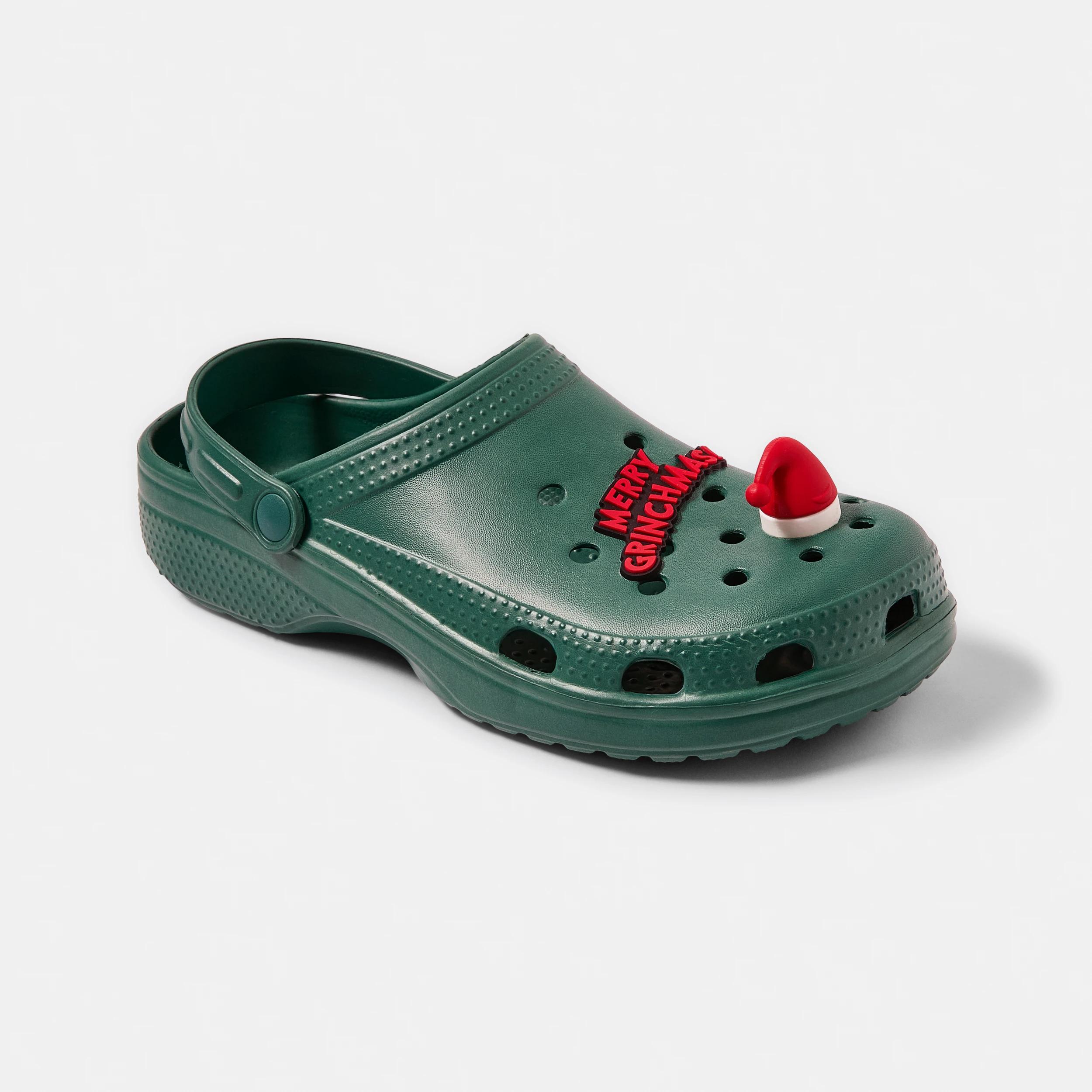 2 Christmas The Grinch Clogs Drk Green, 2 of 5