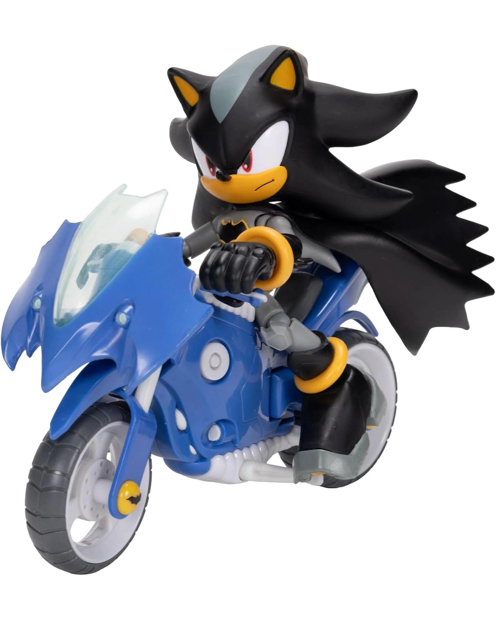 5 Sonic The Hedgehog X DC Shadow as Batman 5 inch Figure with Batcycle, 5 of 8