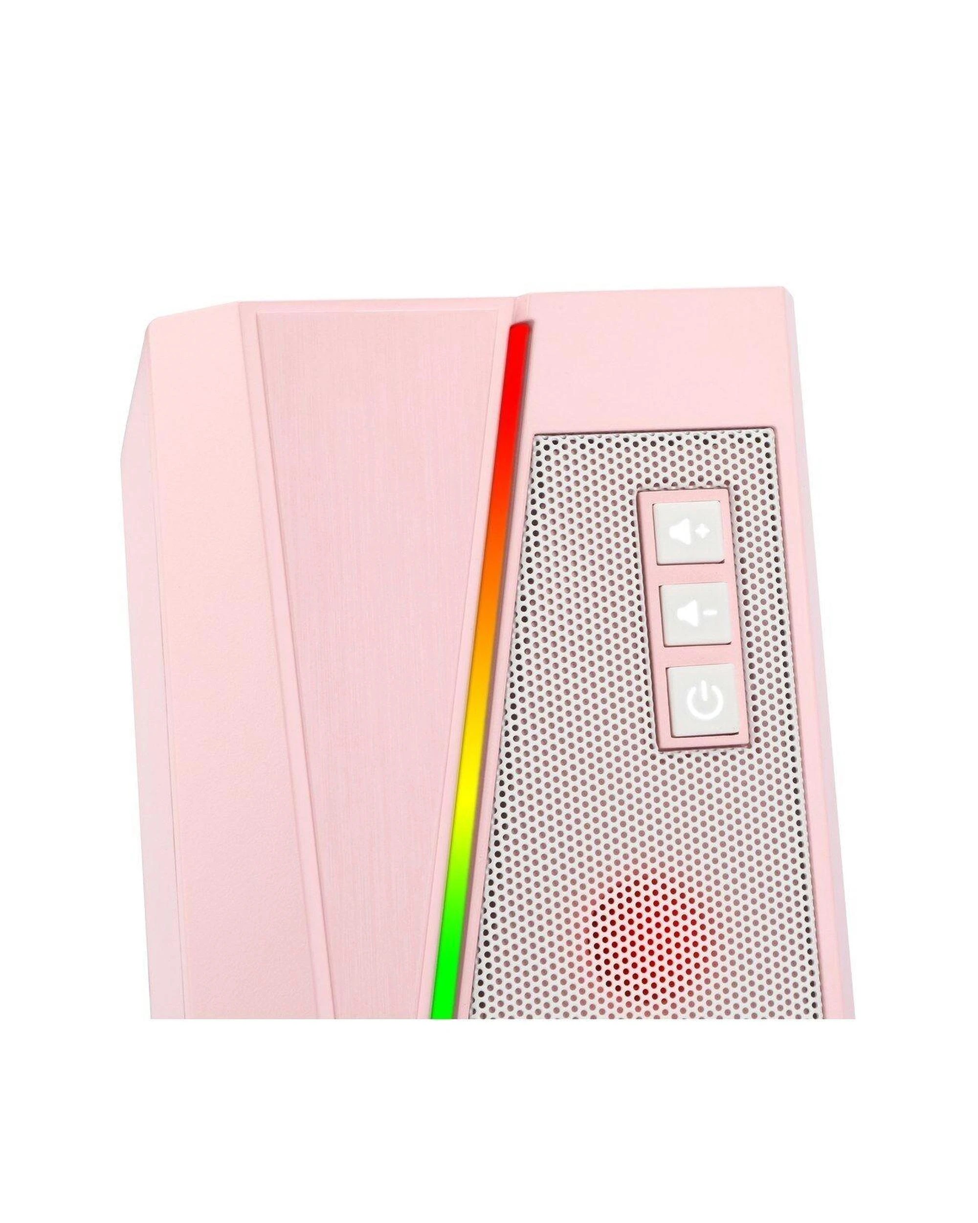 6 Redragon GS520P Anvil Vertical RGB Touch Control Desktop Speaker - Pink, 6 of 8