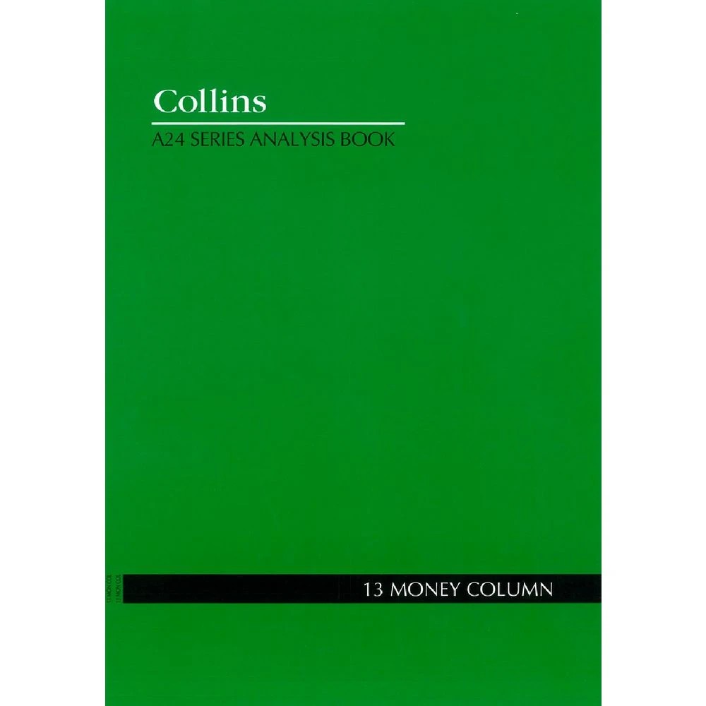 1 Collins A24 A4 Analysis Book 13 Money Column, 1 of 1