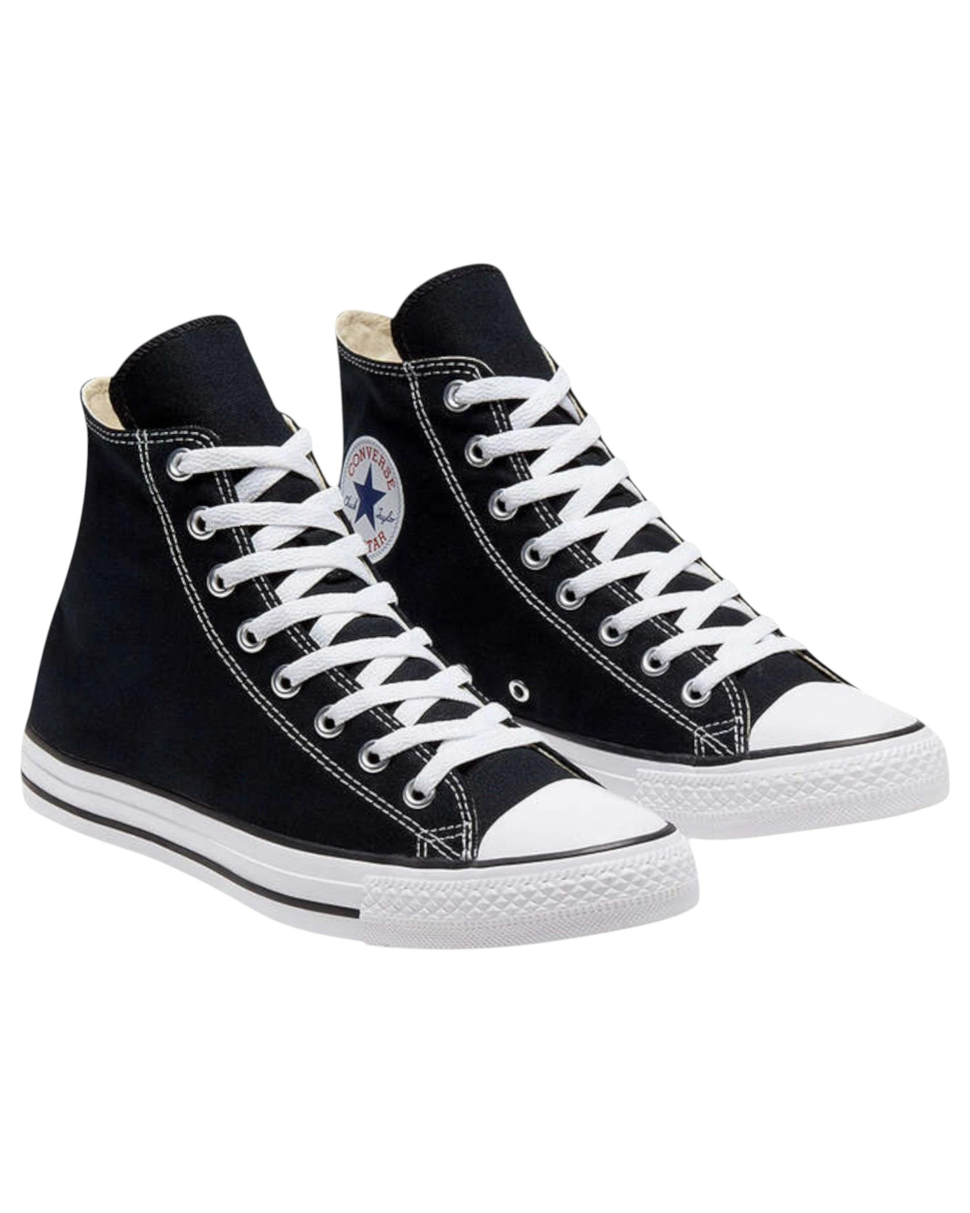 5 Converse Mens Chuck Taylor All Star Black Hi Top Lace Up Casual Shoe BLACK, 5 of 7