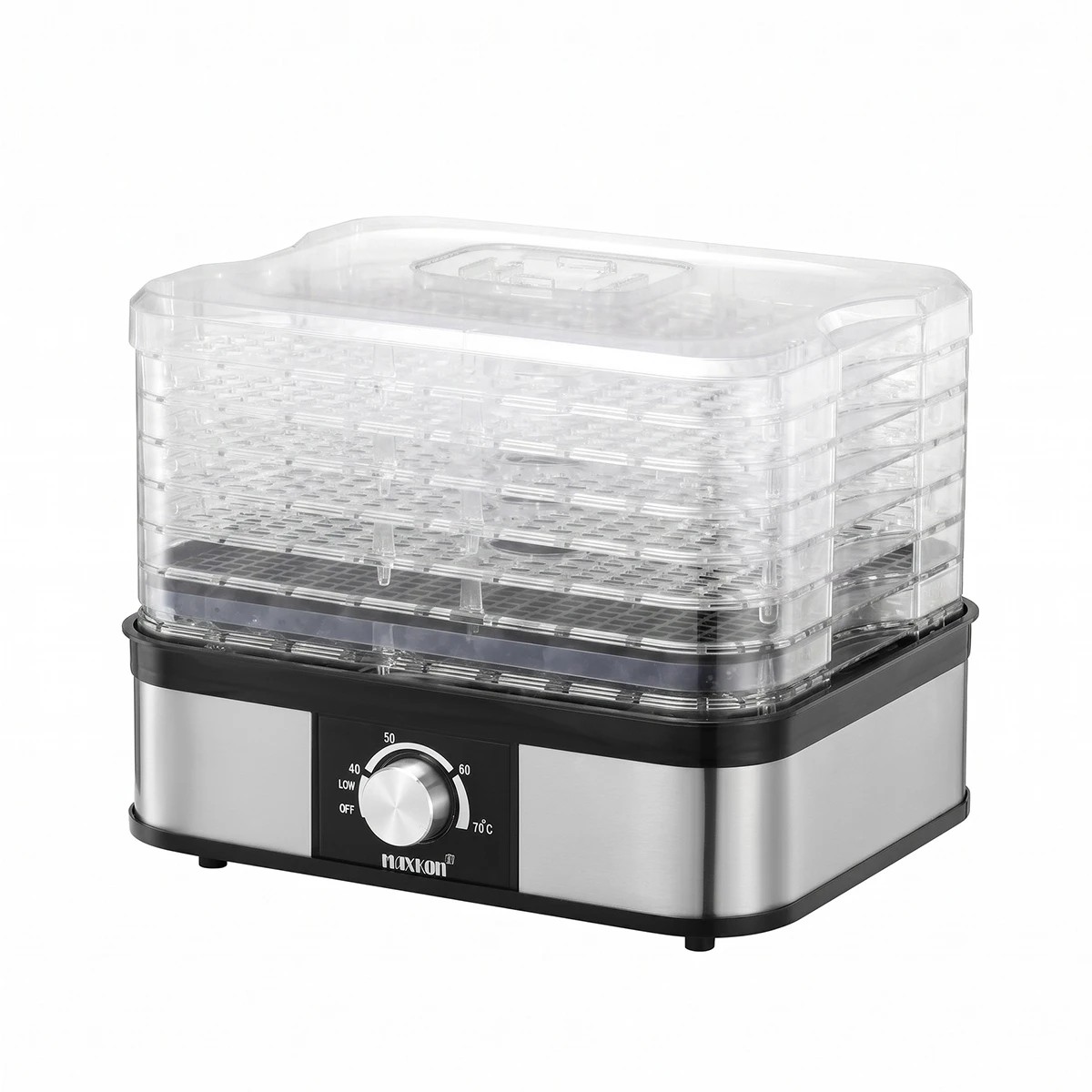 5 Maxkon Food Dehydrator Fruit Meat Dryer Beef Jerky Maker with 7 Adjustable Trays Black, 5 of 6