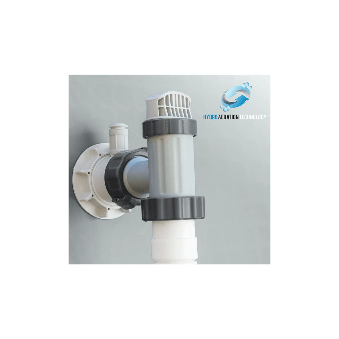 2 Intex Filter Cartridge Pump Pool Pump 1500GPH Hydro Aeration Auto Timer - Grey, 2 of 3