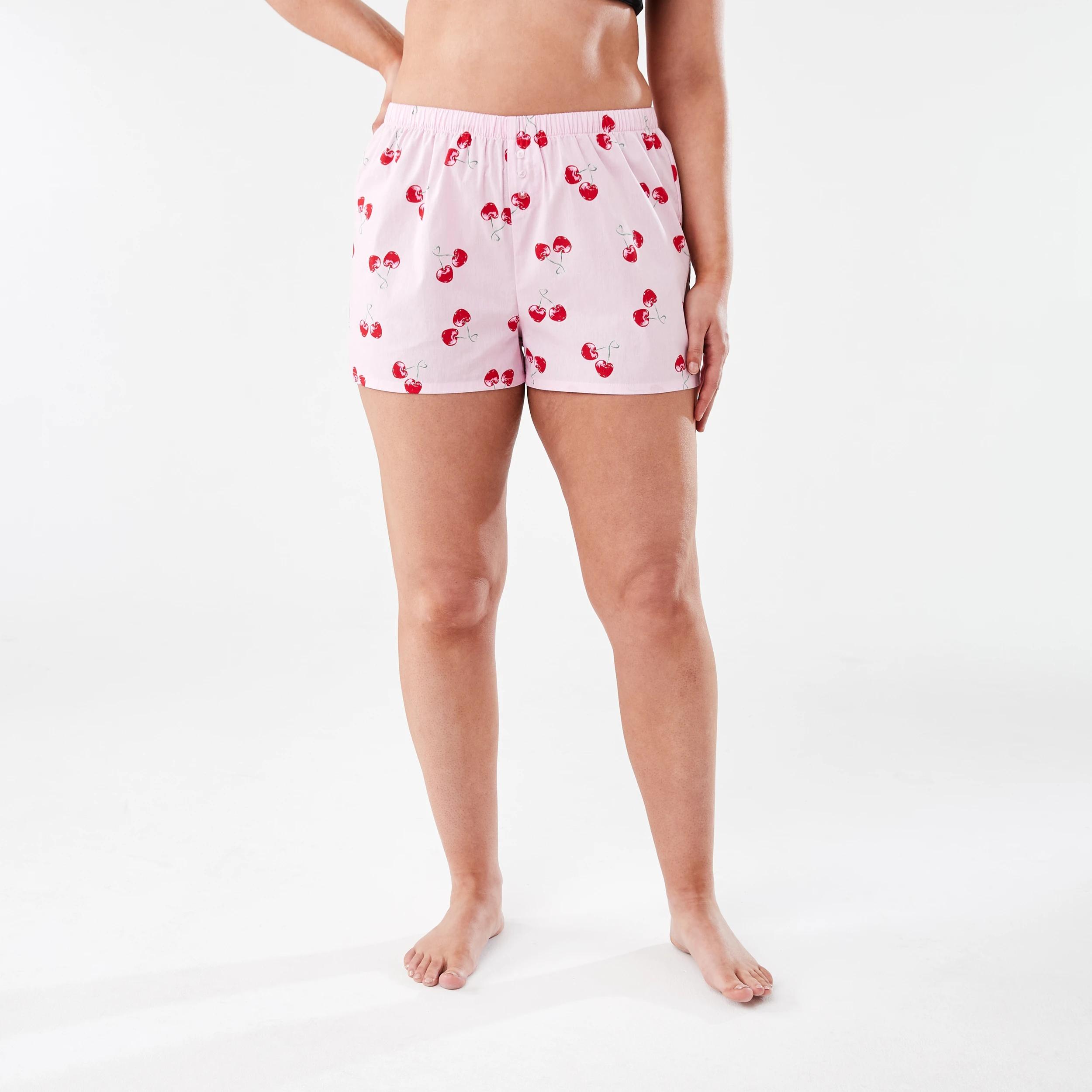 7 Woven Boxer Shorts CHERRIES PINK LADY, 7 of 7