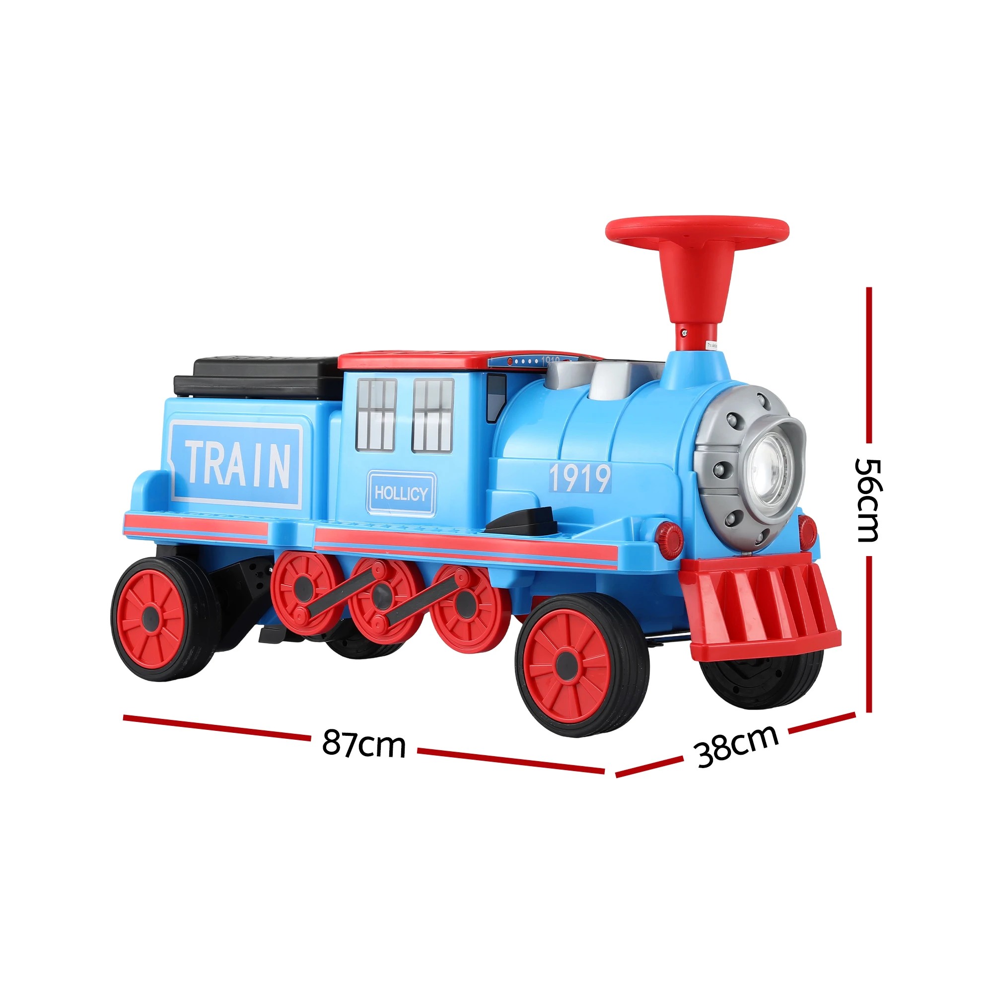 Rigo Kids Ride on Car Train 12V Electric Toy 2-Seater Storage 87cm ...