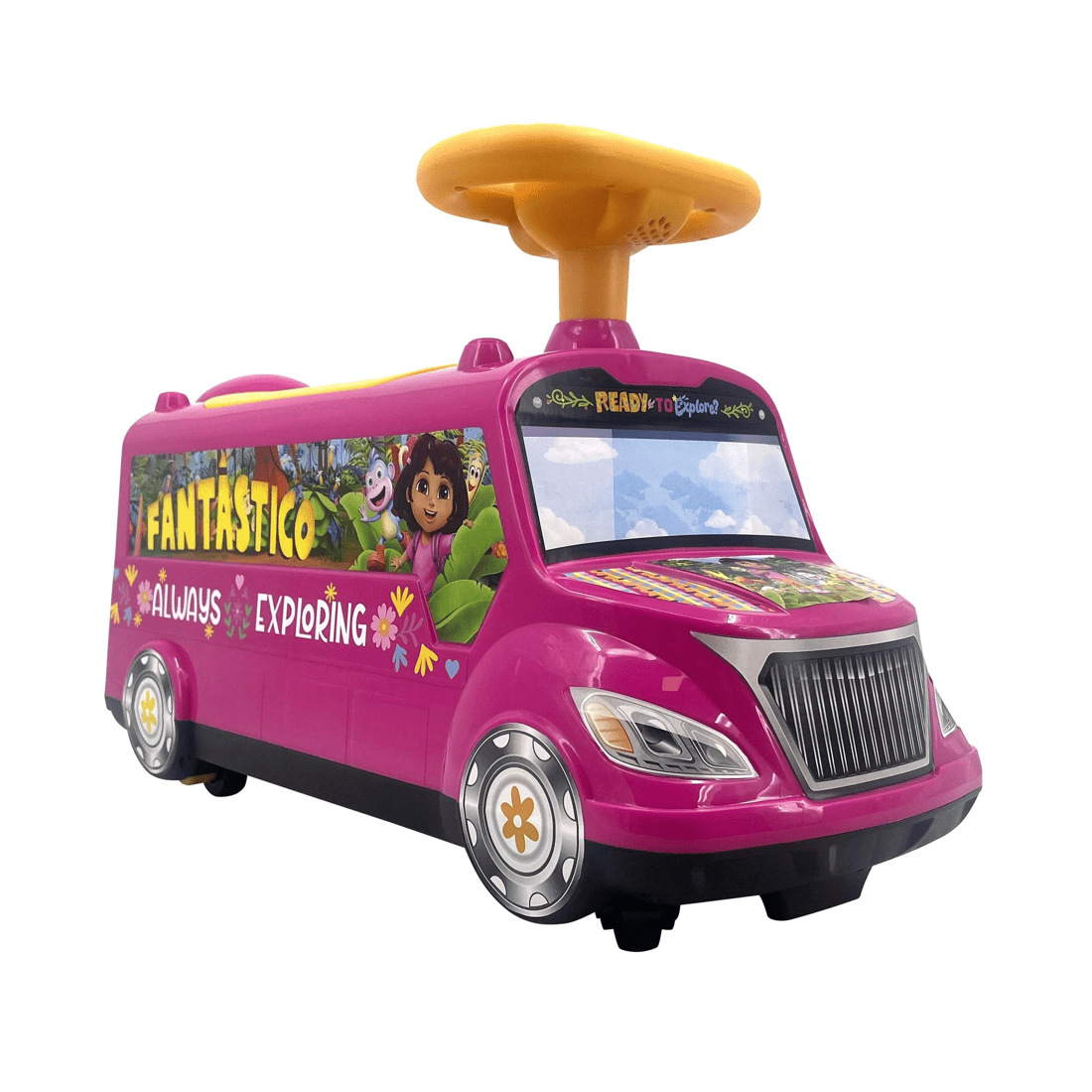 2 Dora The Explorer Exploring Van Foot To Floor Ride-on - Pink, 2 of 5