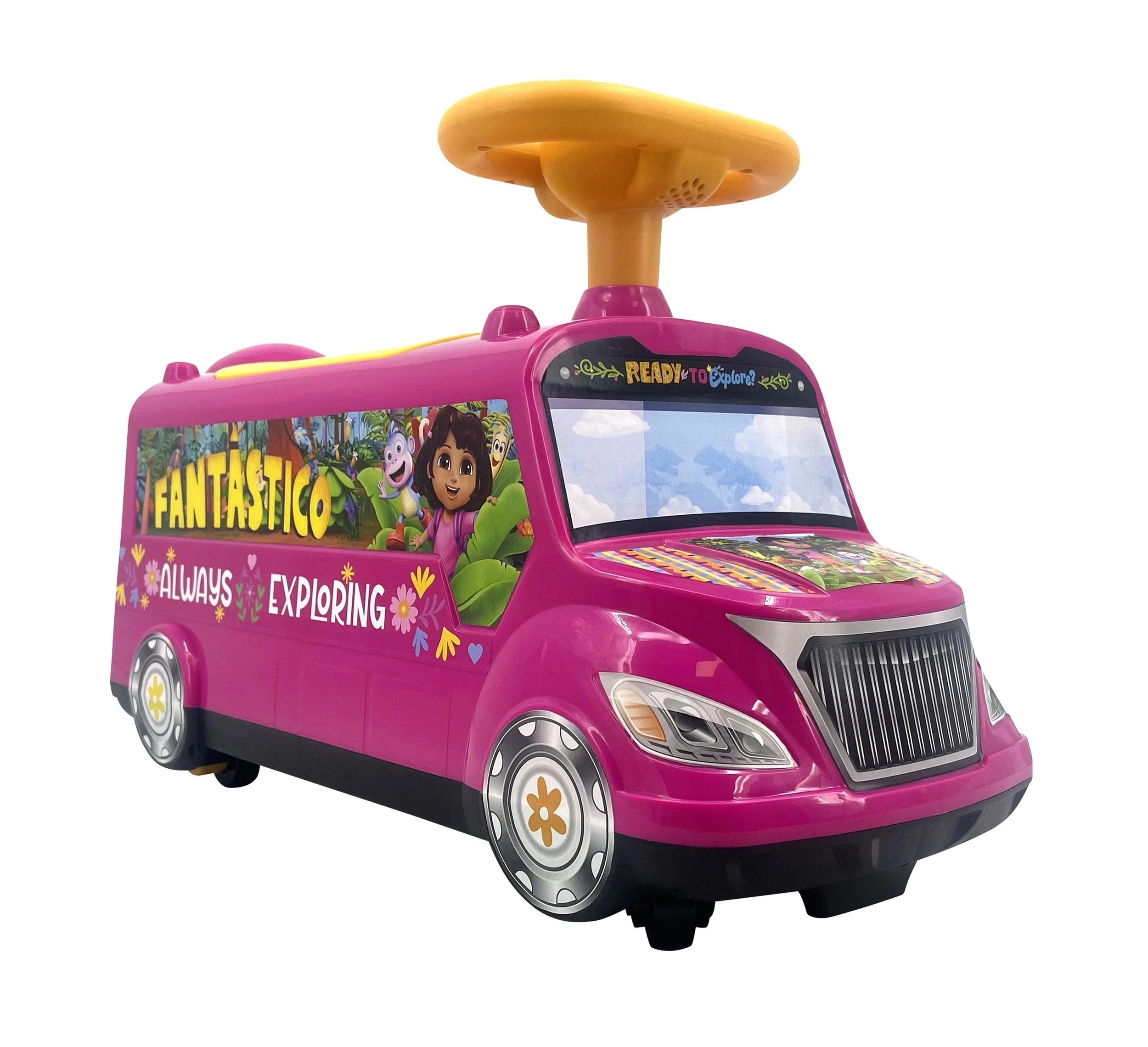 2 Dora The Explorer Exploring Van Foot To Floor Ride-on - Pink, 2 of 5